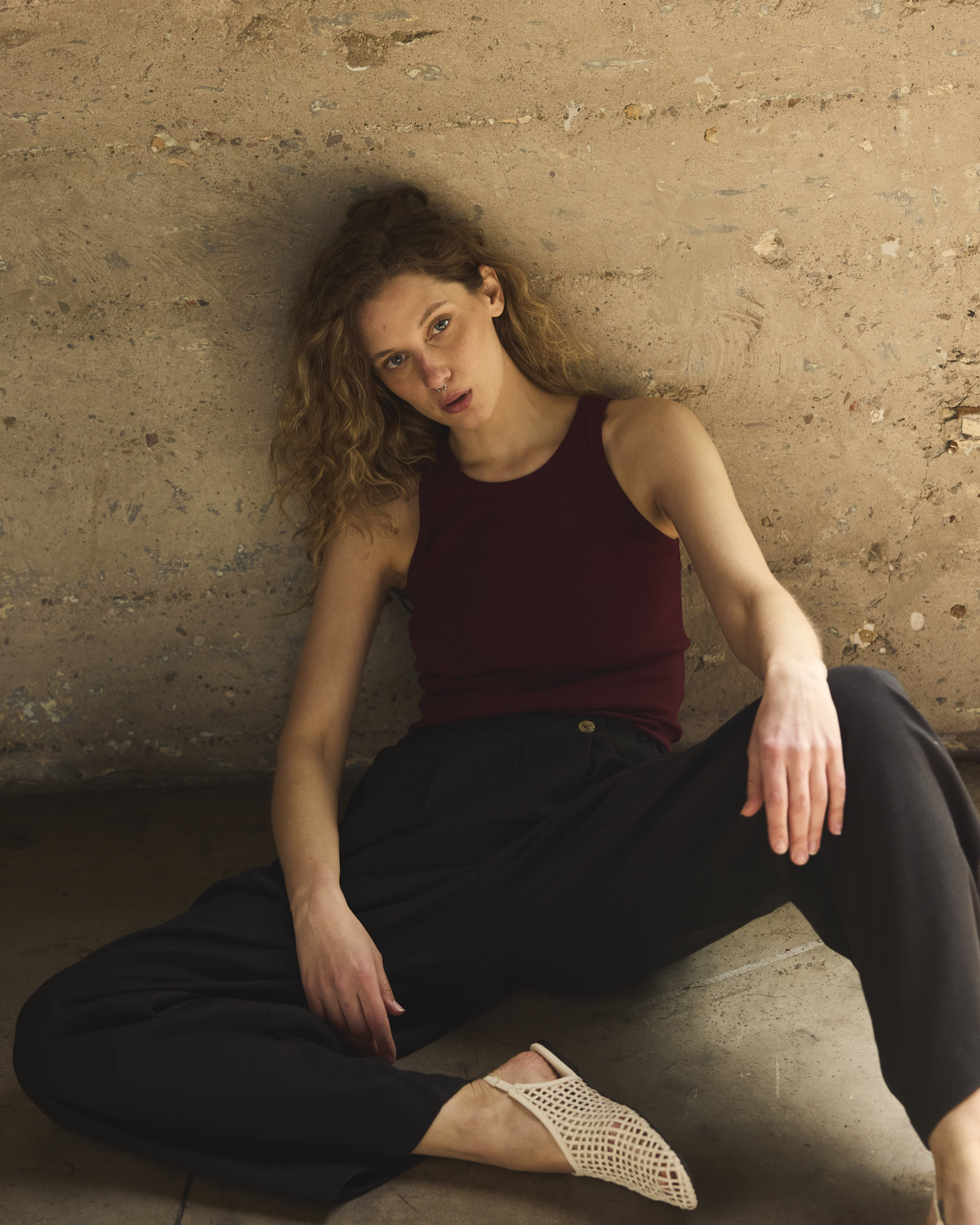 Polera Arkana Algodón Burdeo