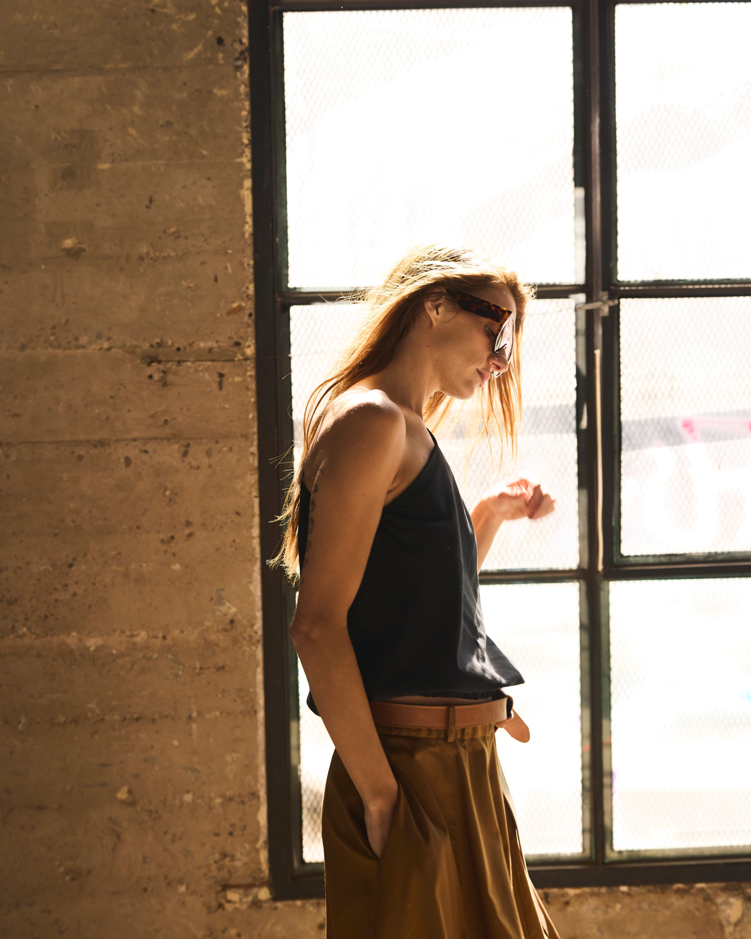 Top Rousseau 100% Algodón Negro