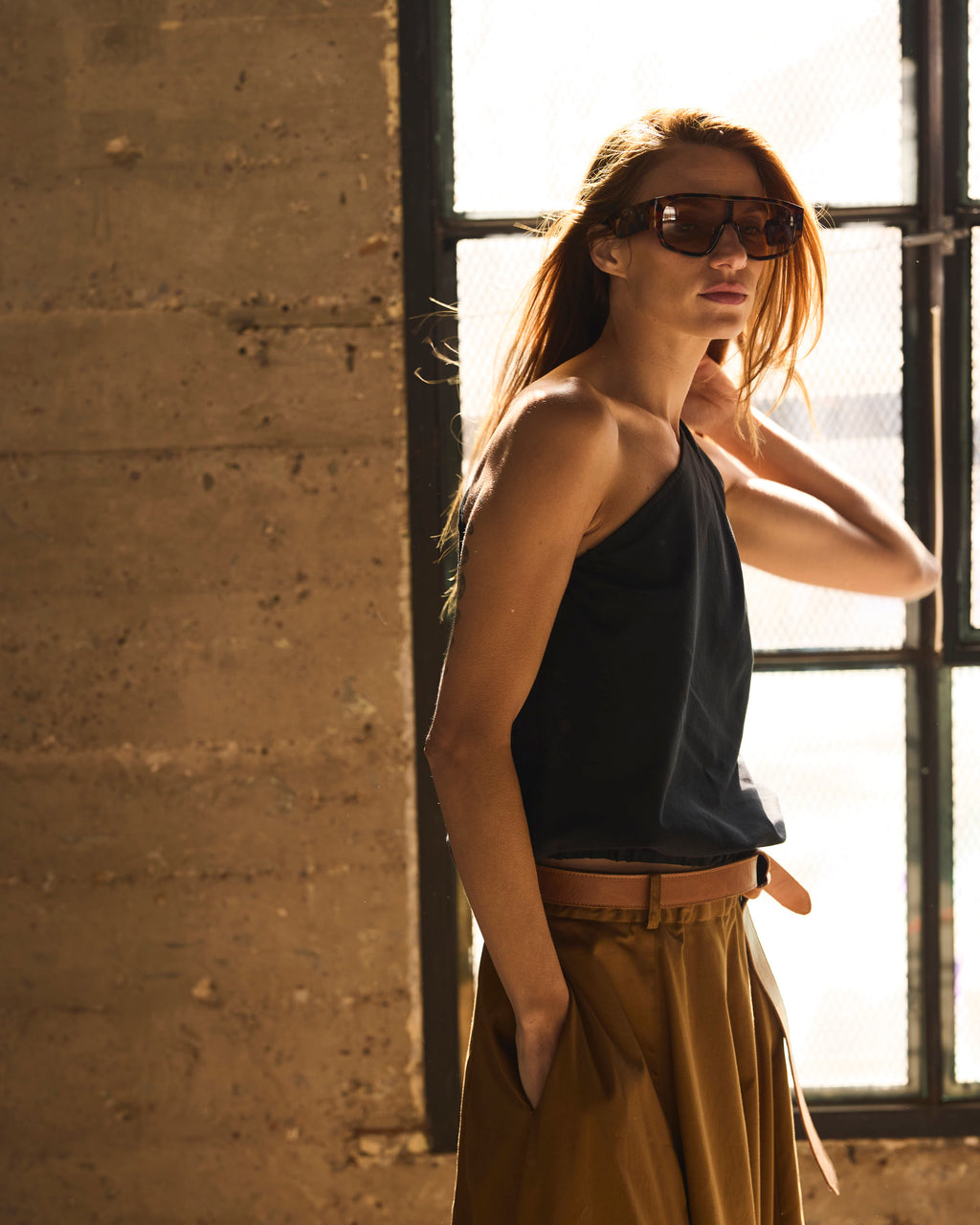 Top Rousseau 100% Algodón Negro