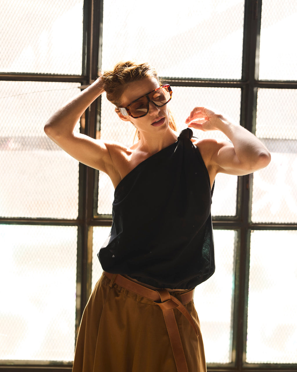 Top Rousseau 100% Algodón Negro