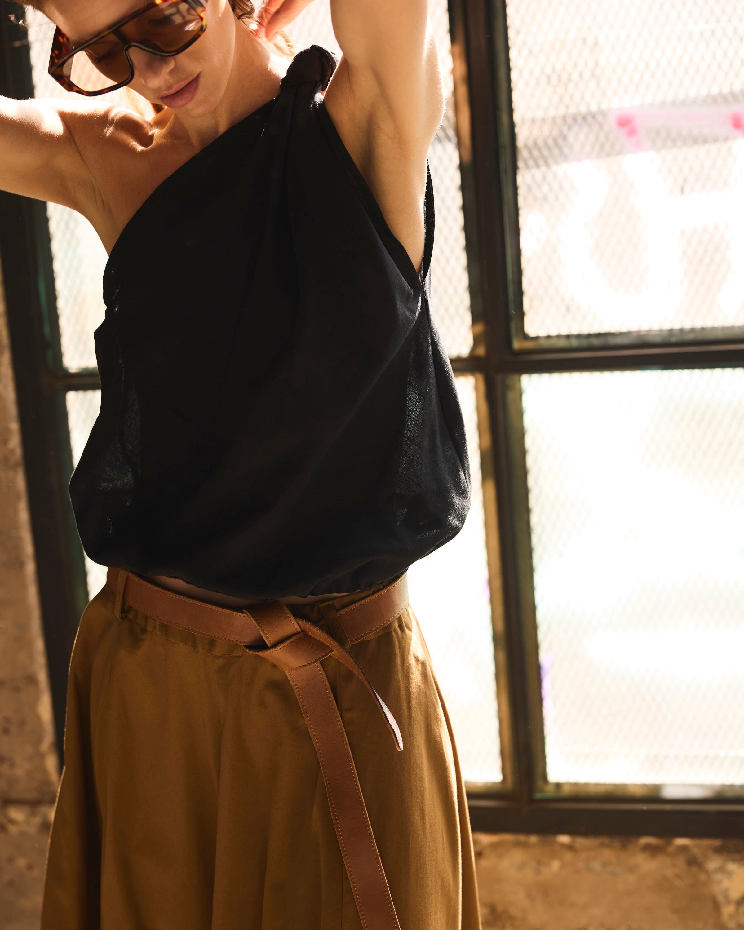 Cinturón Reversible Narcisse Burdeo-Camel 100% Cuero