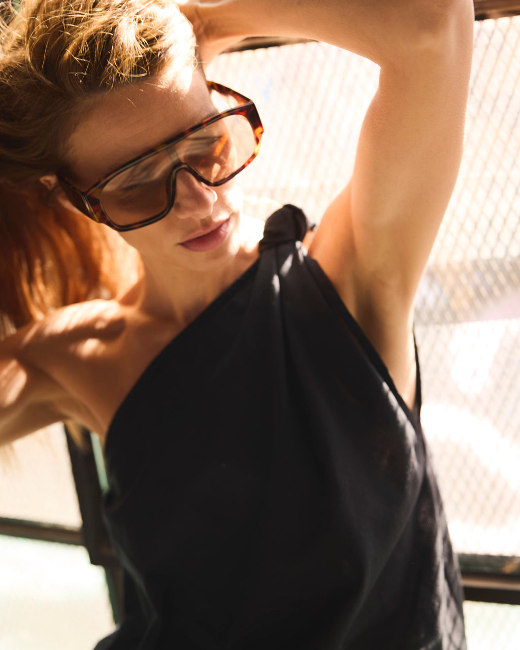 Top Rousseau 100% Algodón Negro