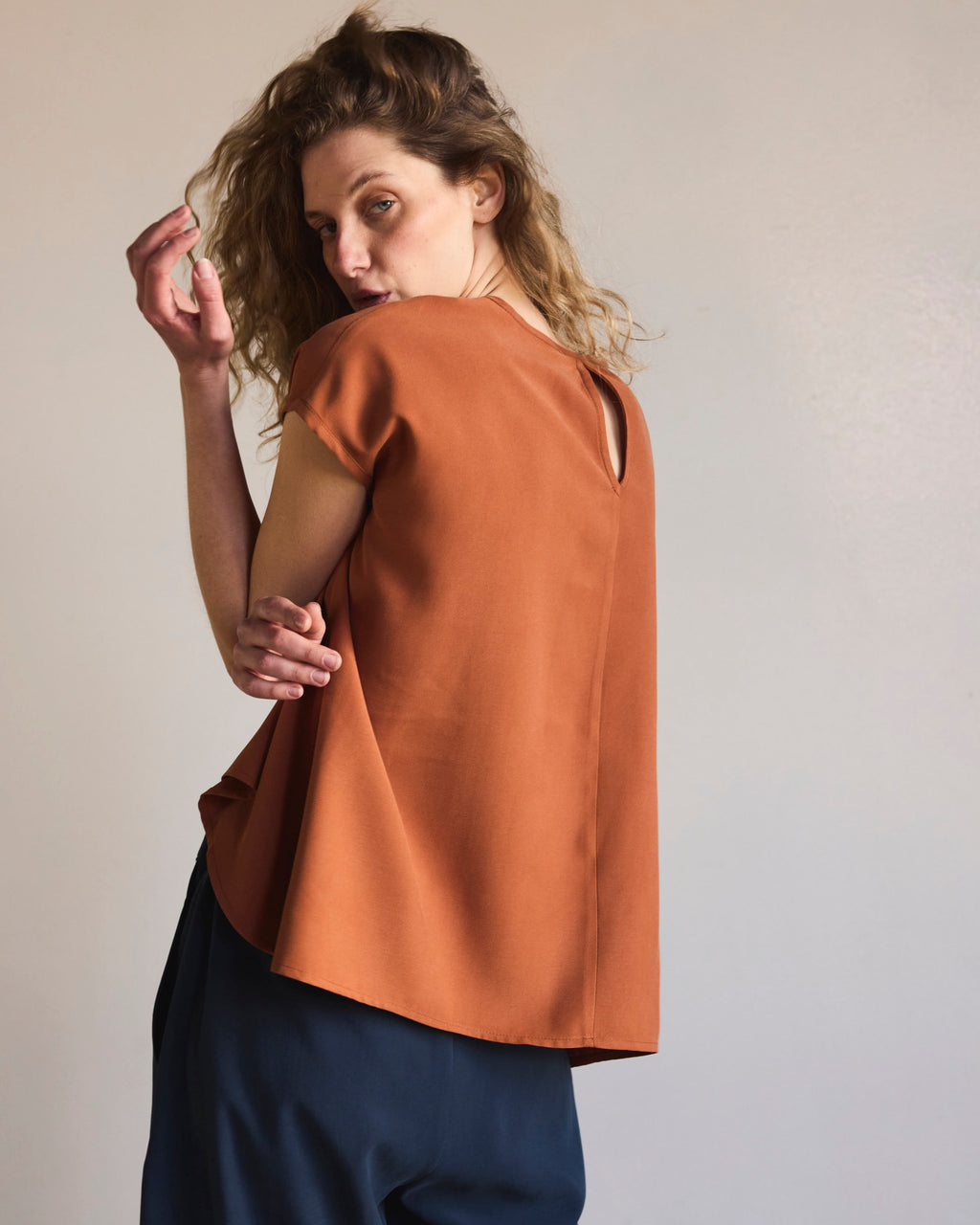 Top Sagasse Cupro Brick