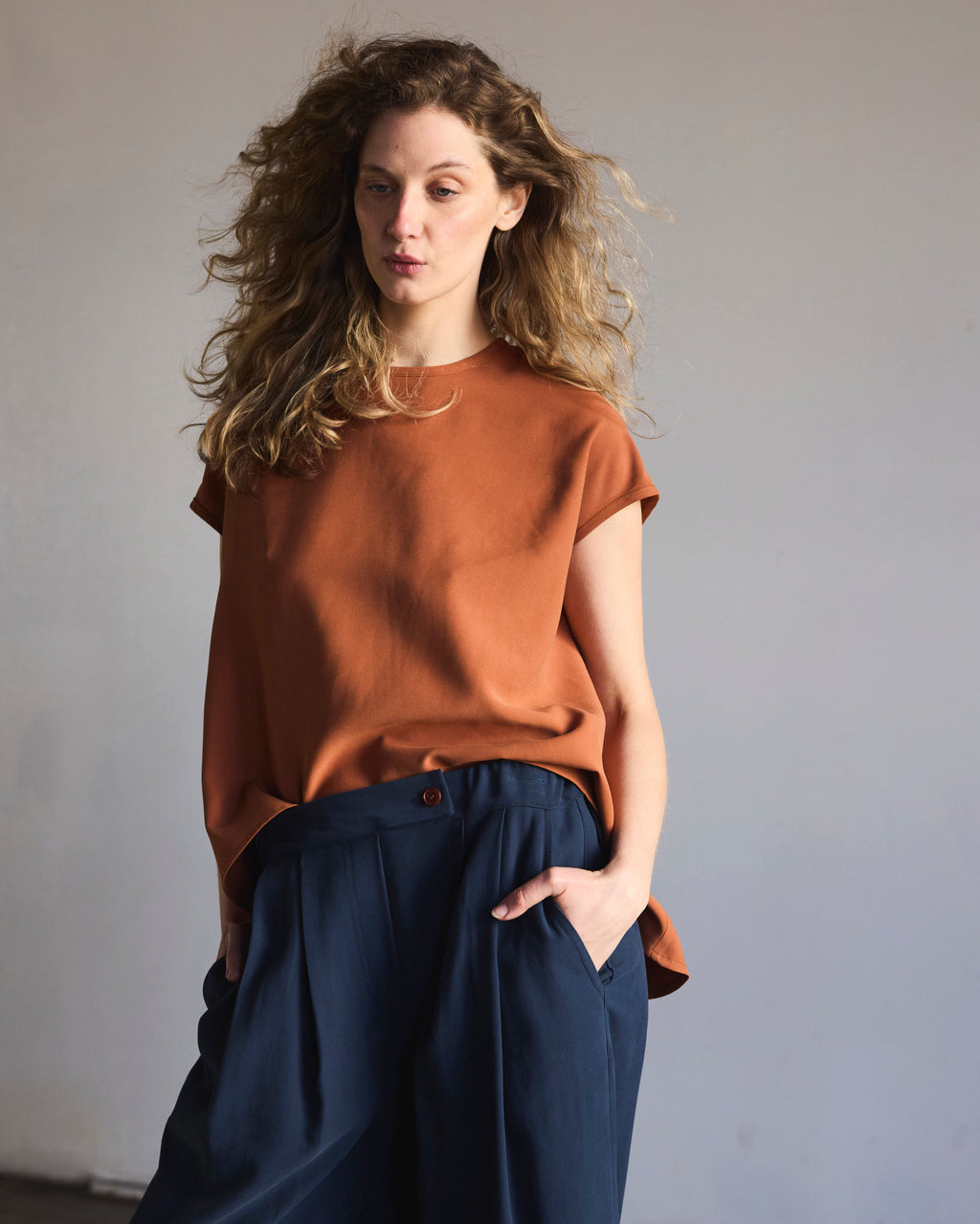 Top Sagasse Cupro Brick