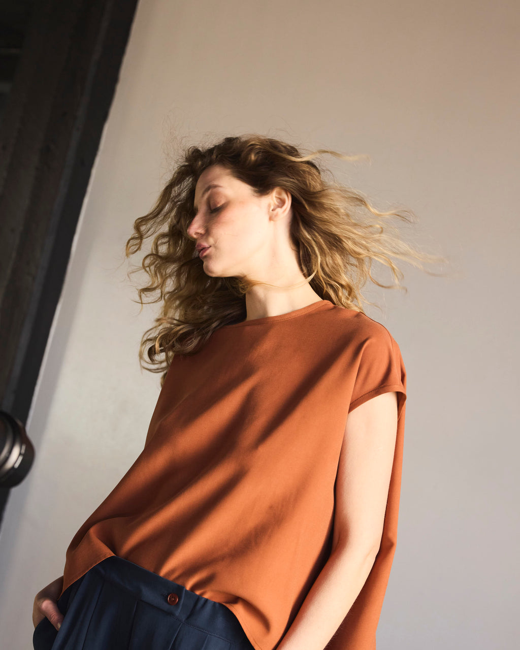 Top Sagasse Cupro Brick