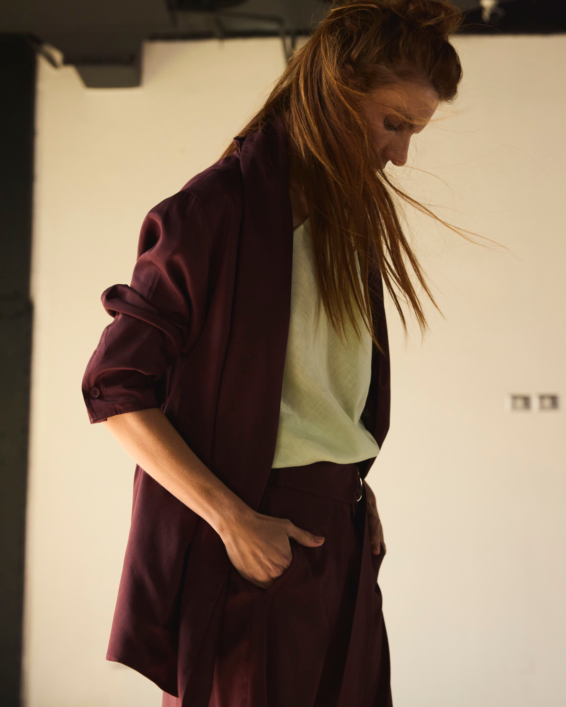 Blazer-Tapado Feu Microseda Malbec | Limited Edition