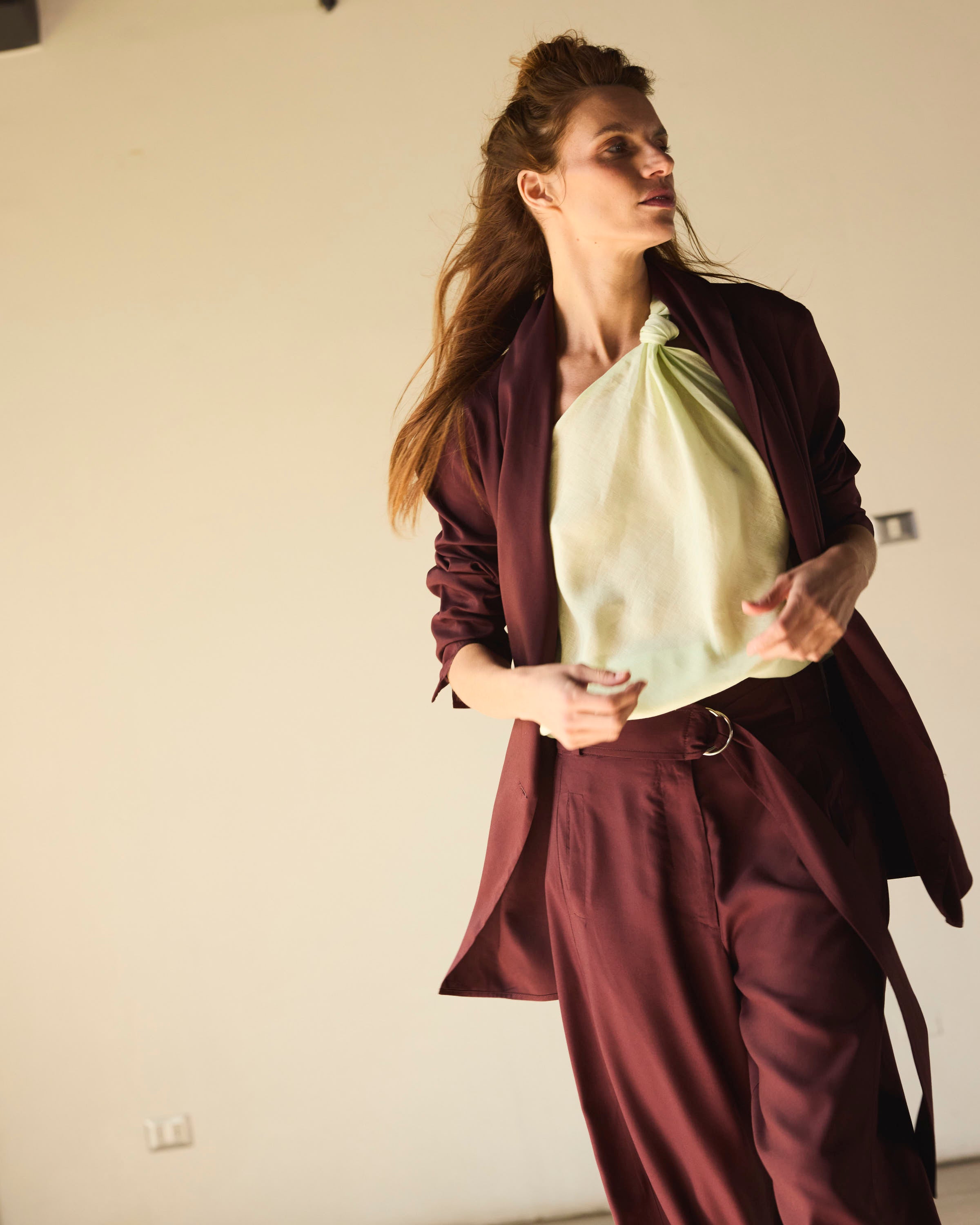 Blazer-Tapado Feu Microseda Malbec | Limited Edition