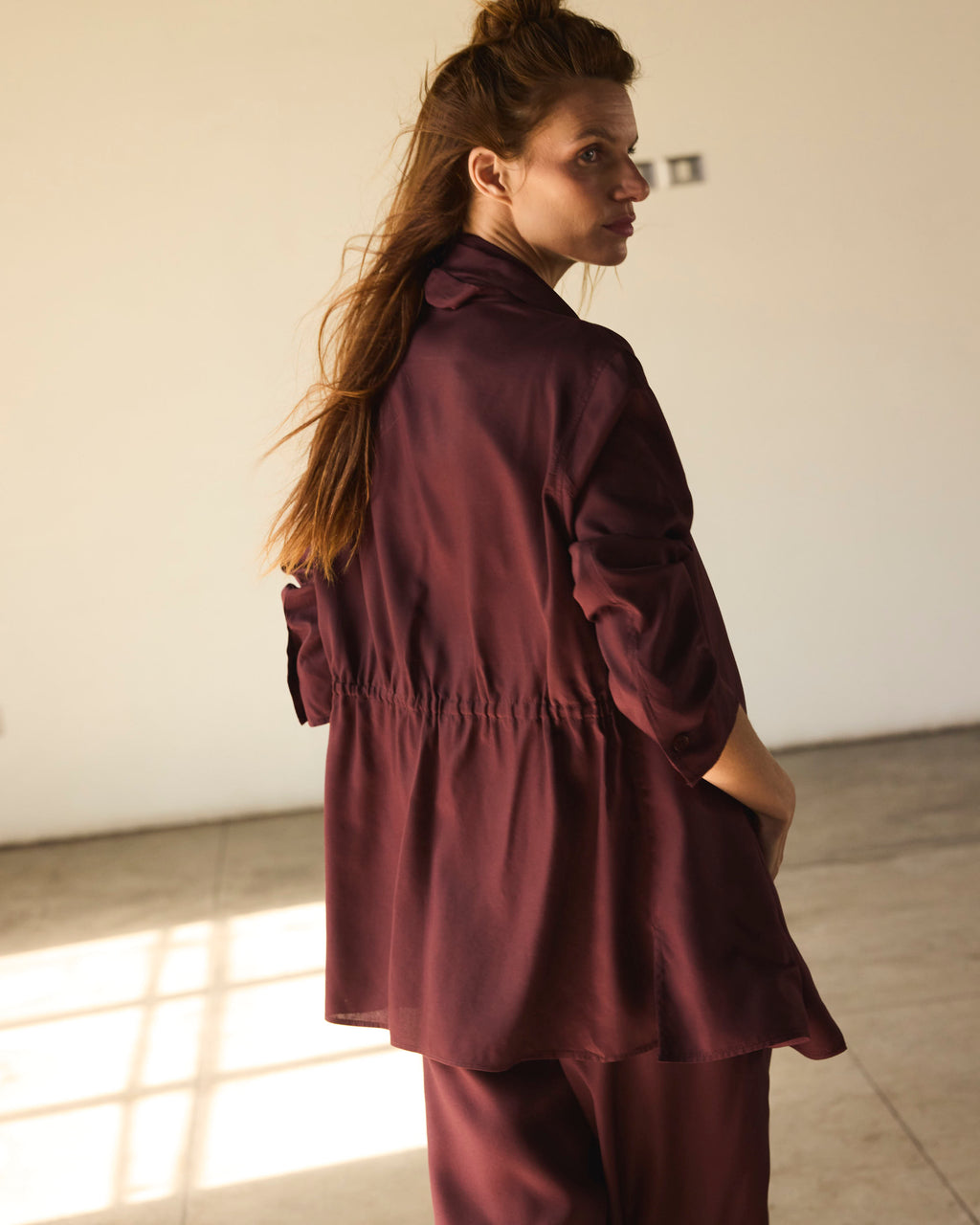 Blazer-Tapado Feu Microseda Malbec | Limited Edition