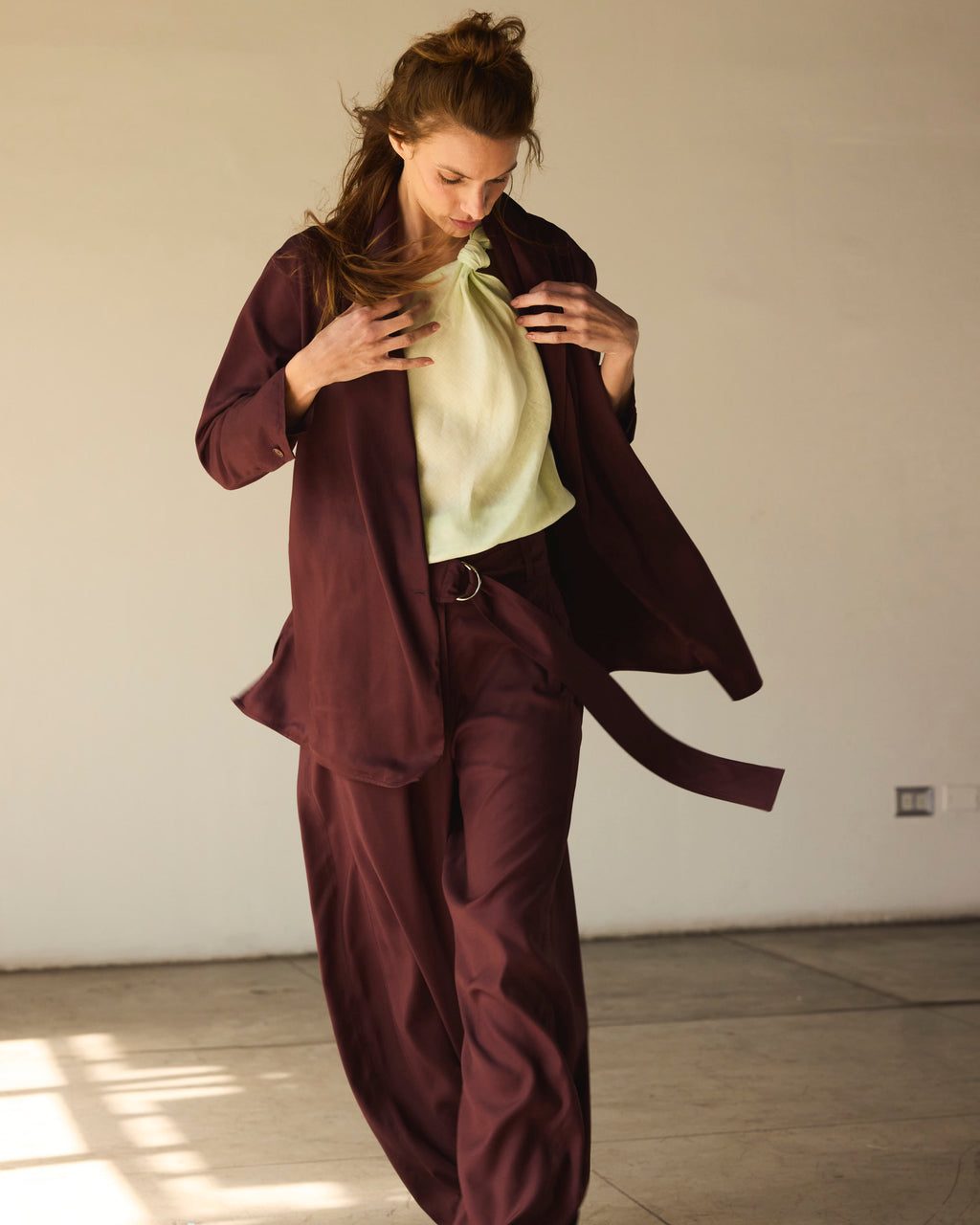 Blazer-Tapado Feu Microseda Malbec | Limited Edition