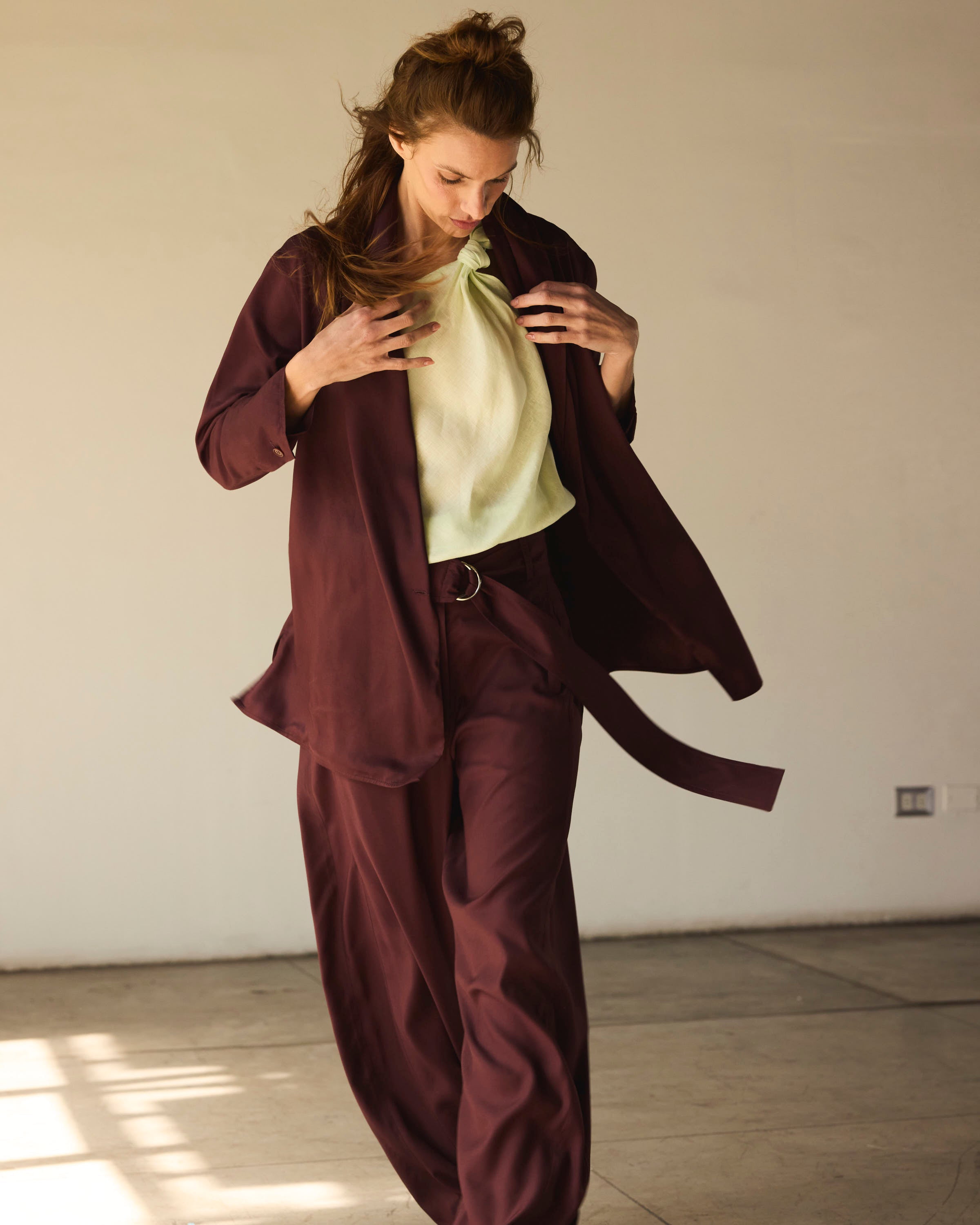 Blazer-Tapado Feu Microseda Malbec | Limited Edition