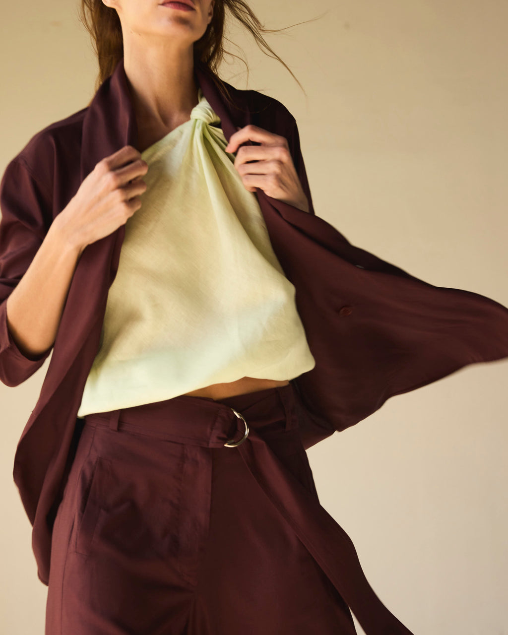 Blazer-Tapado Feu Microseda Malbec | Limited Edition