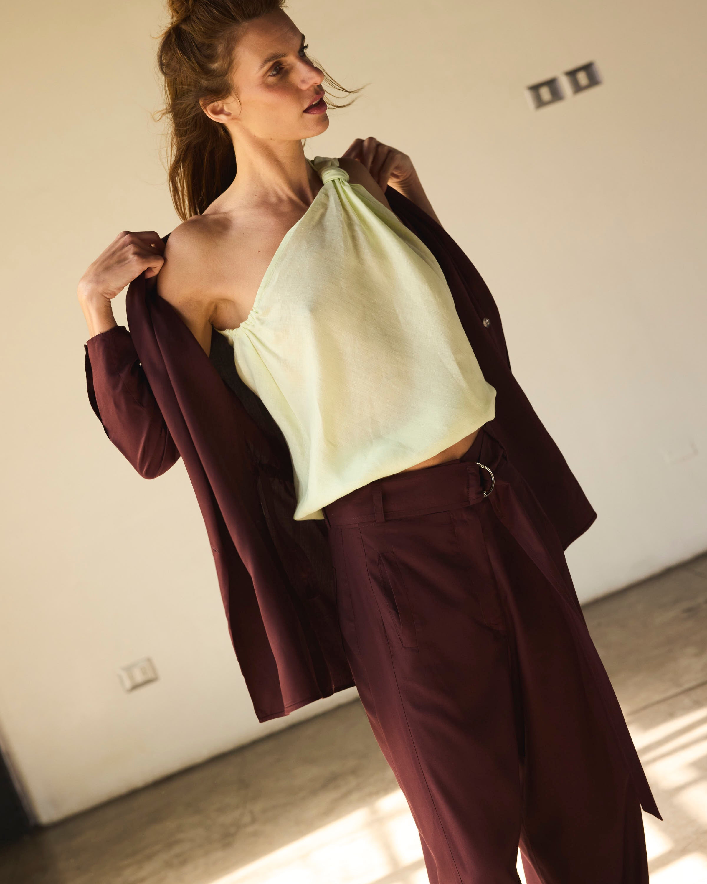 Blazer-Tapado Feu Microseda Malbec | Limited Edition