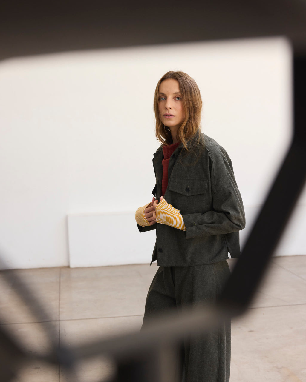 Sobre Camisa Mauve Verde