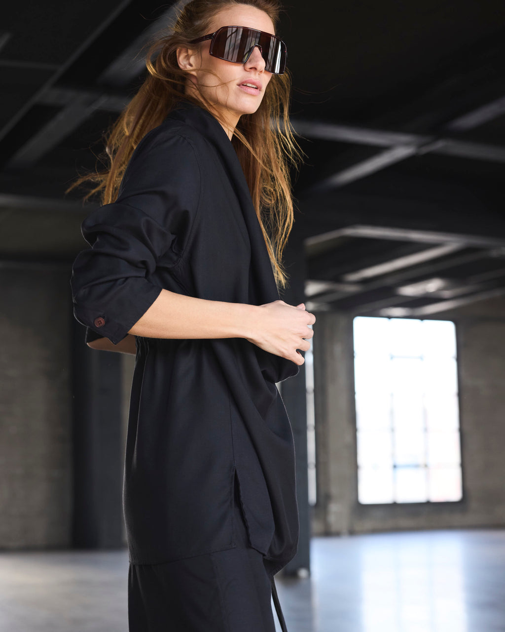 Blazer-Tapado Feu Microseda Negro | Limited Edition