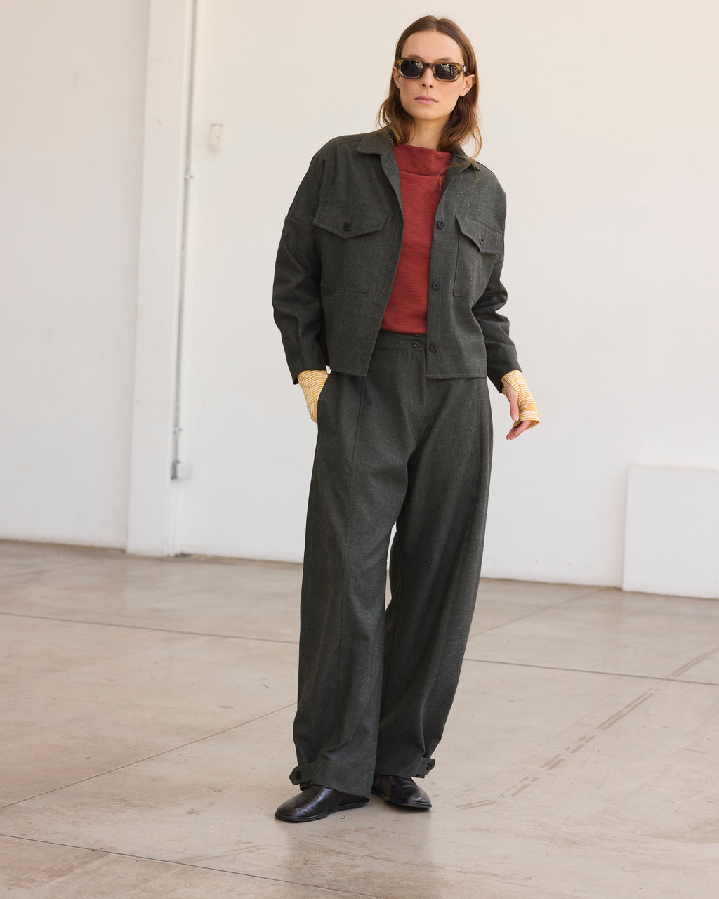 Sobre Camisa Mauve Verde