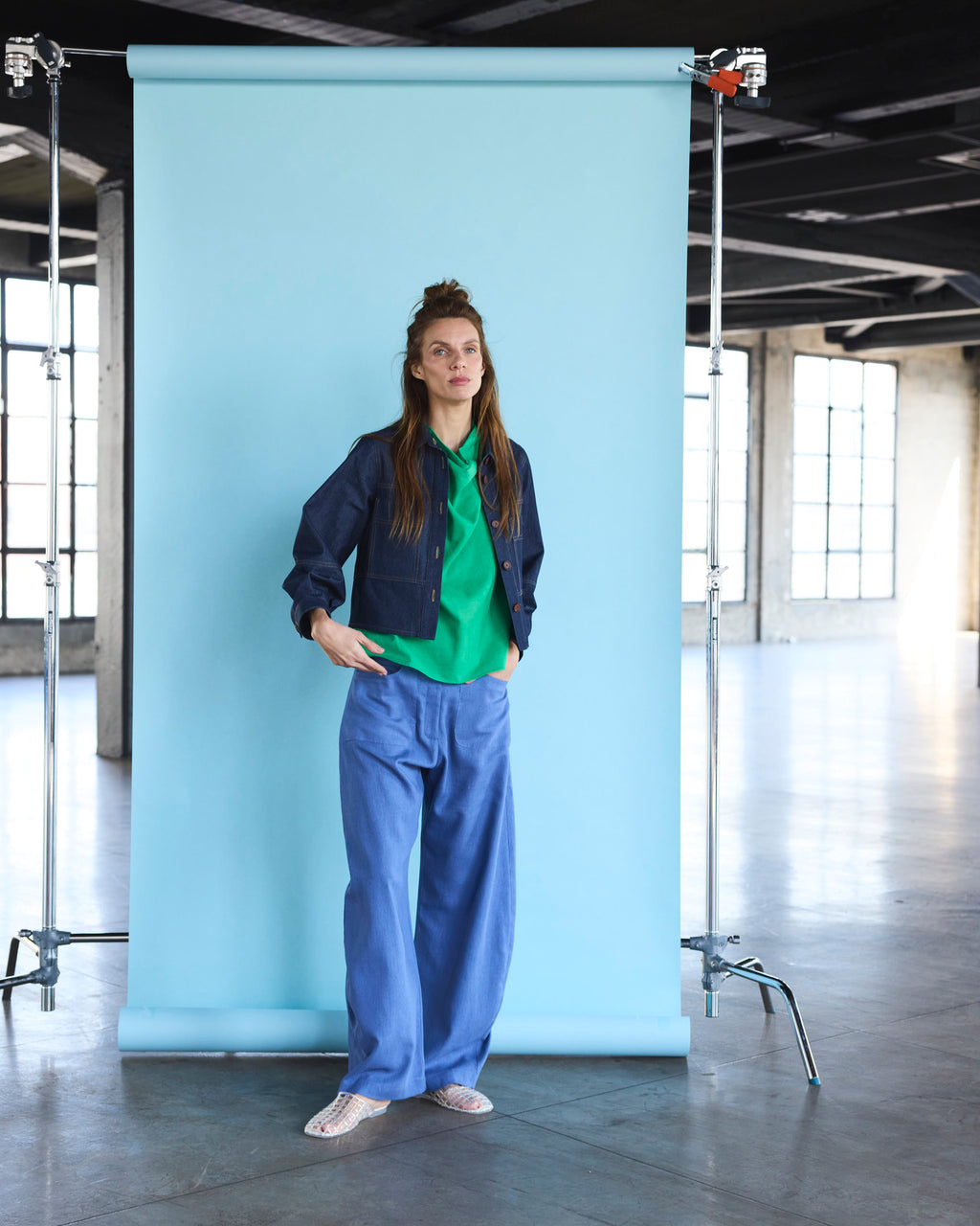 Pantalón Vienne Lino Índigo