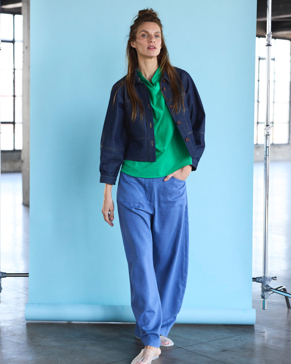 Pantalón Vienne Lino Índigo