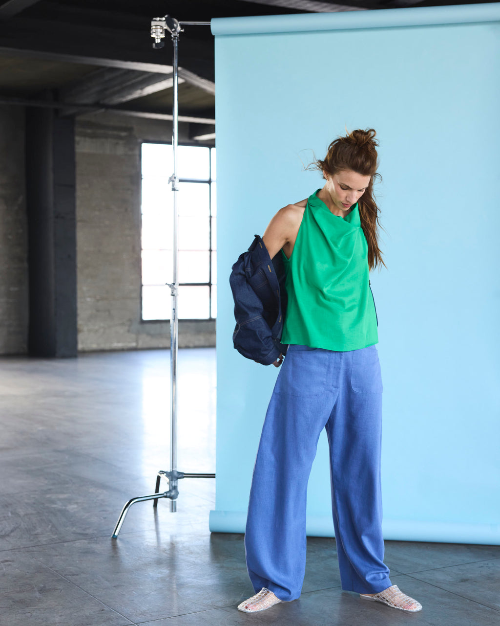 Pantalón Vienne Lino Índigo