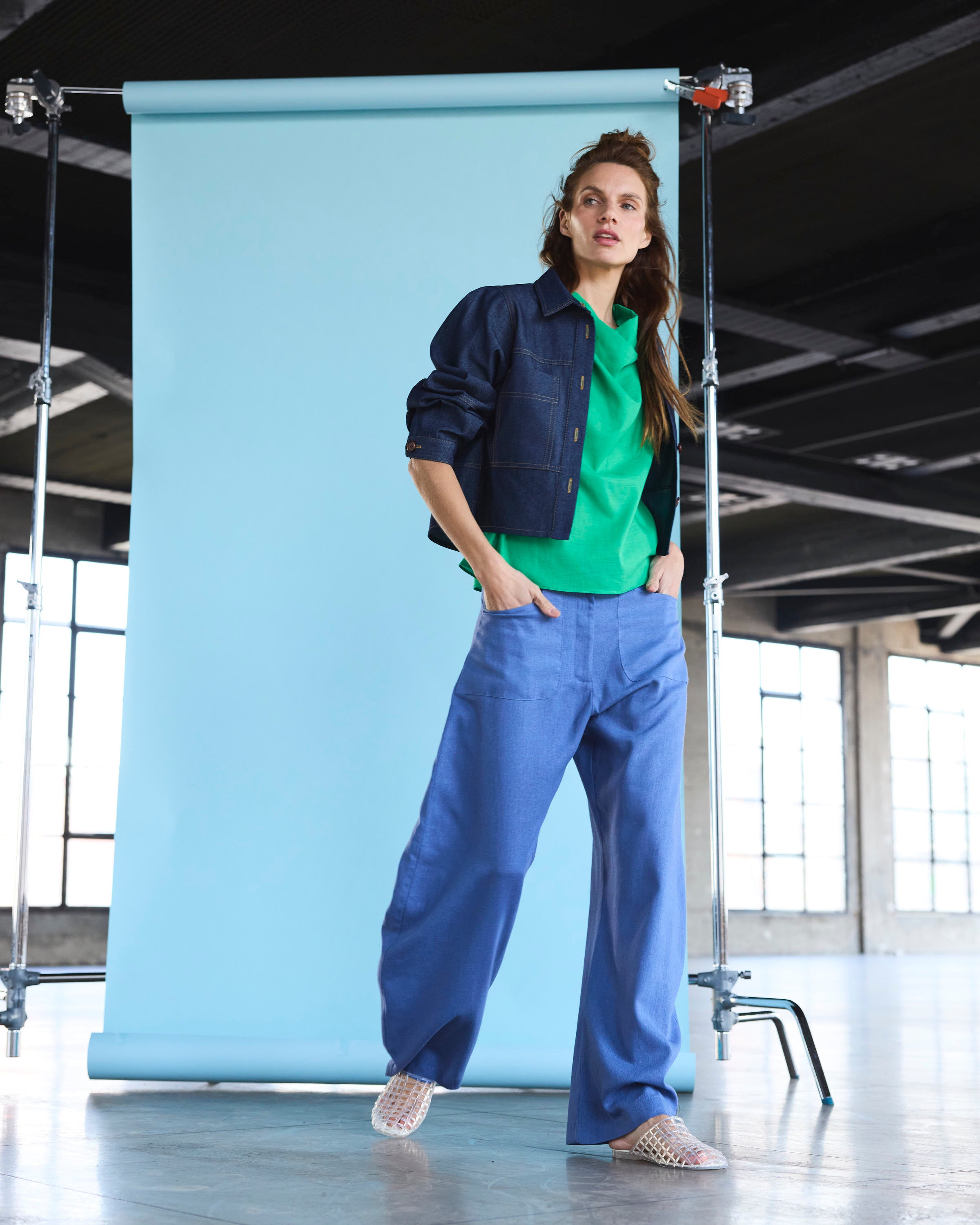 Pantalón Vienne Lino Índigo