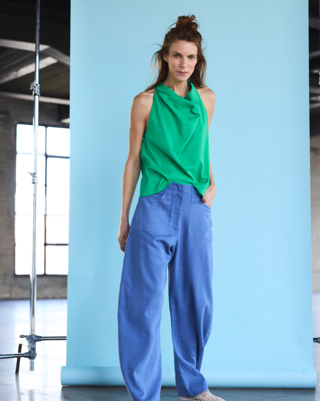 Pantalón Vienne Lino Índigo