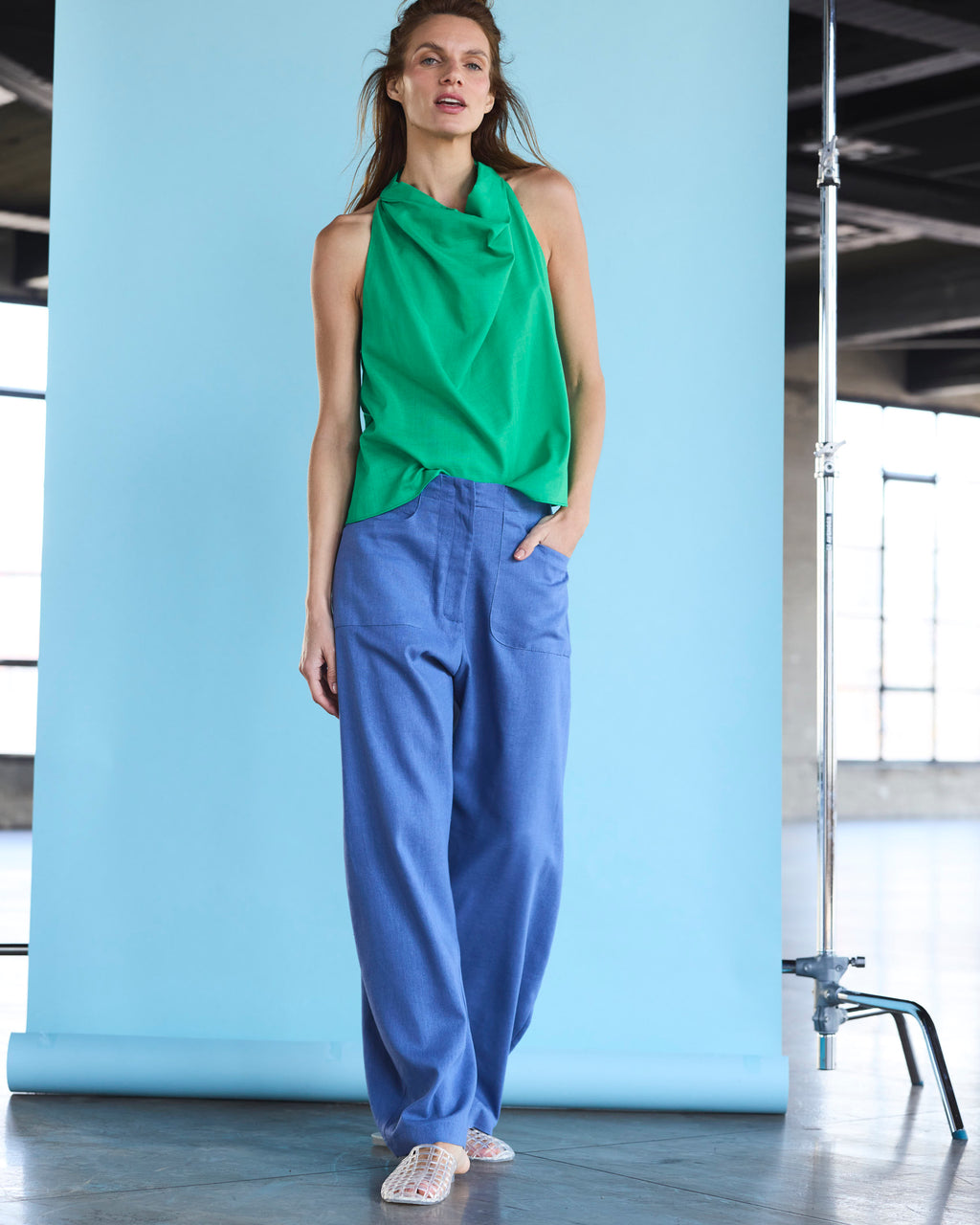 Pantalón Vienne Lino Índigo