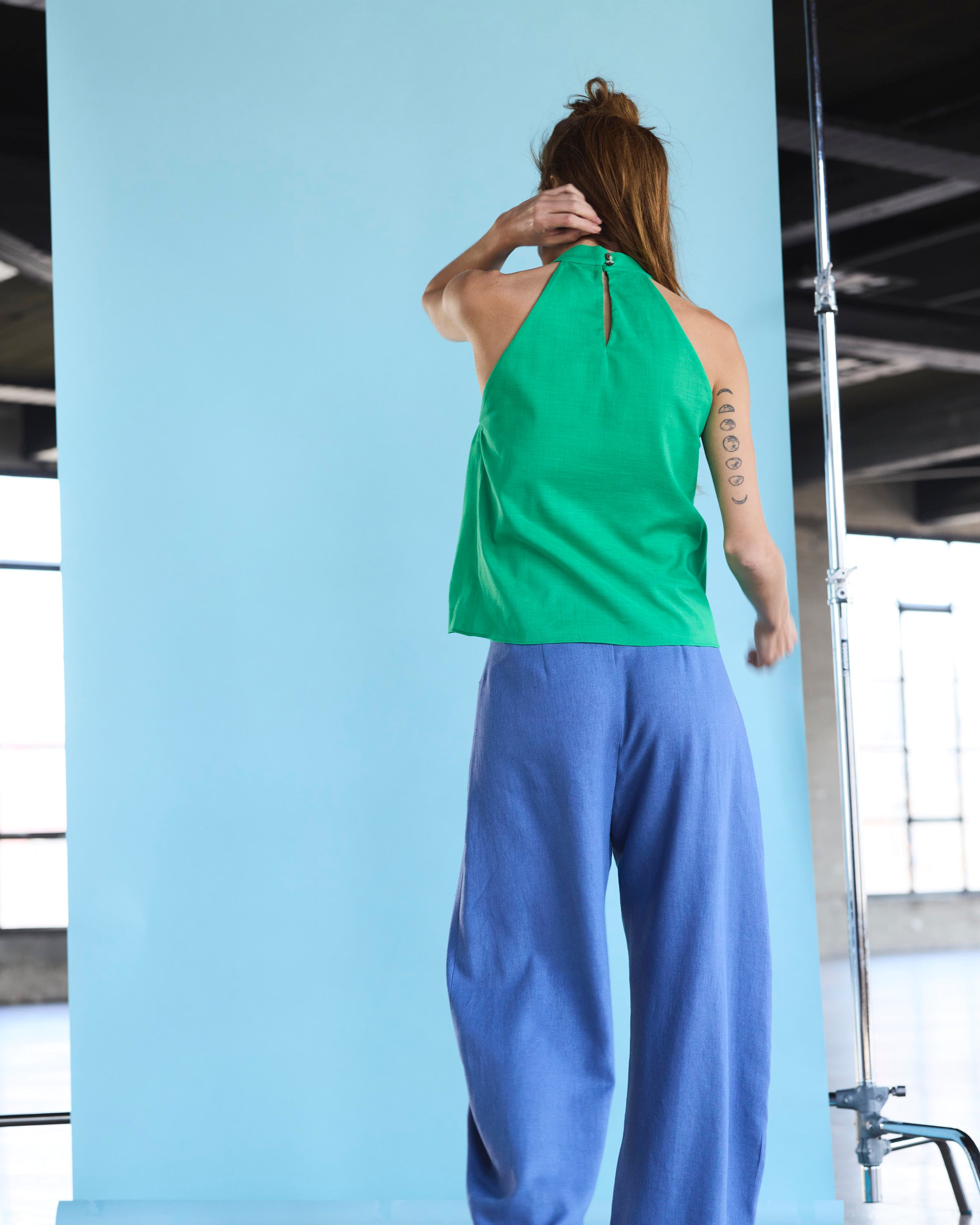 Pantalón Vienne Lino Índigo