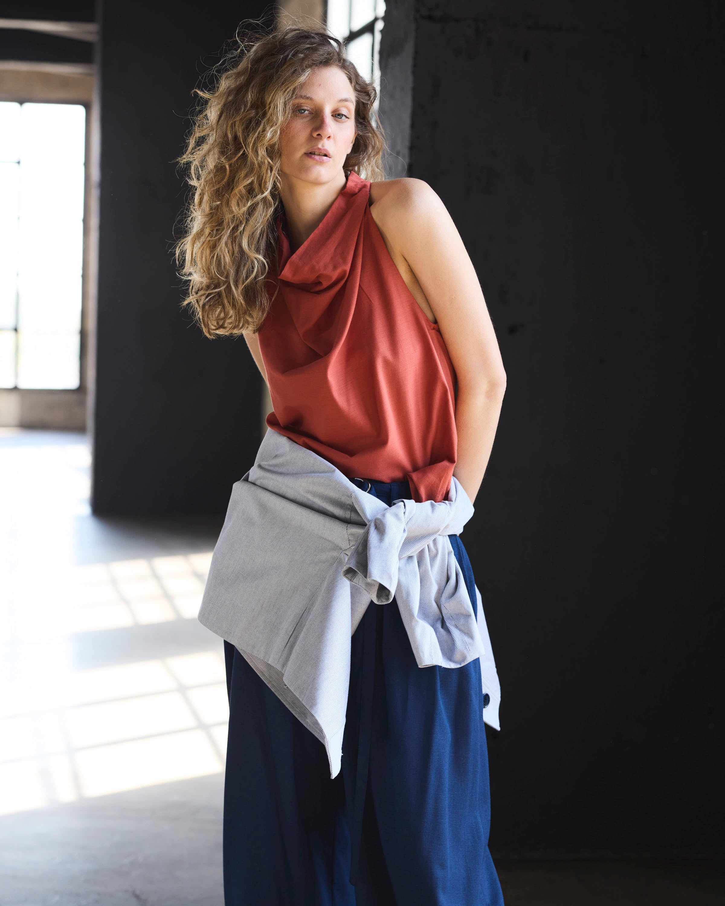 Top Courage 100% Algodón Terracota