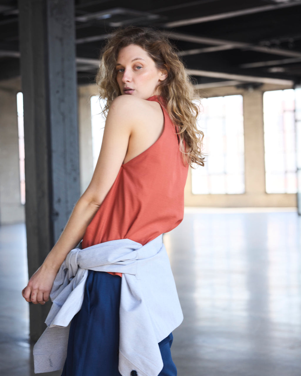 Top Courage 100% Algodón Terracota