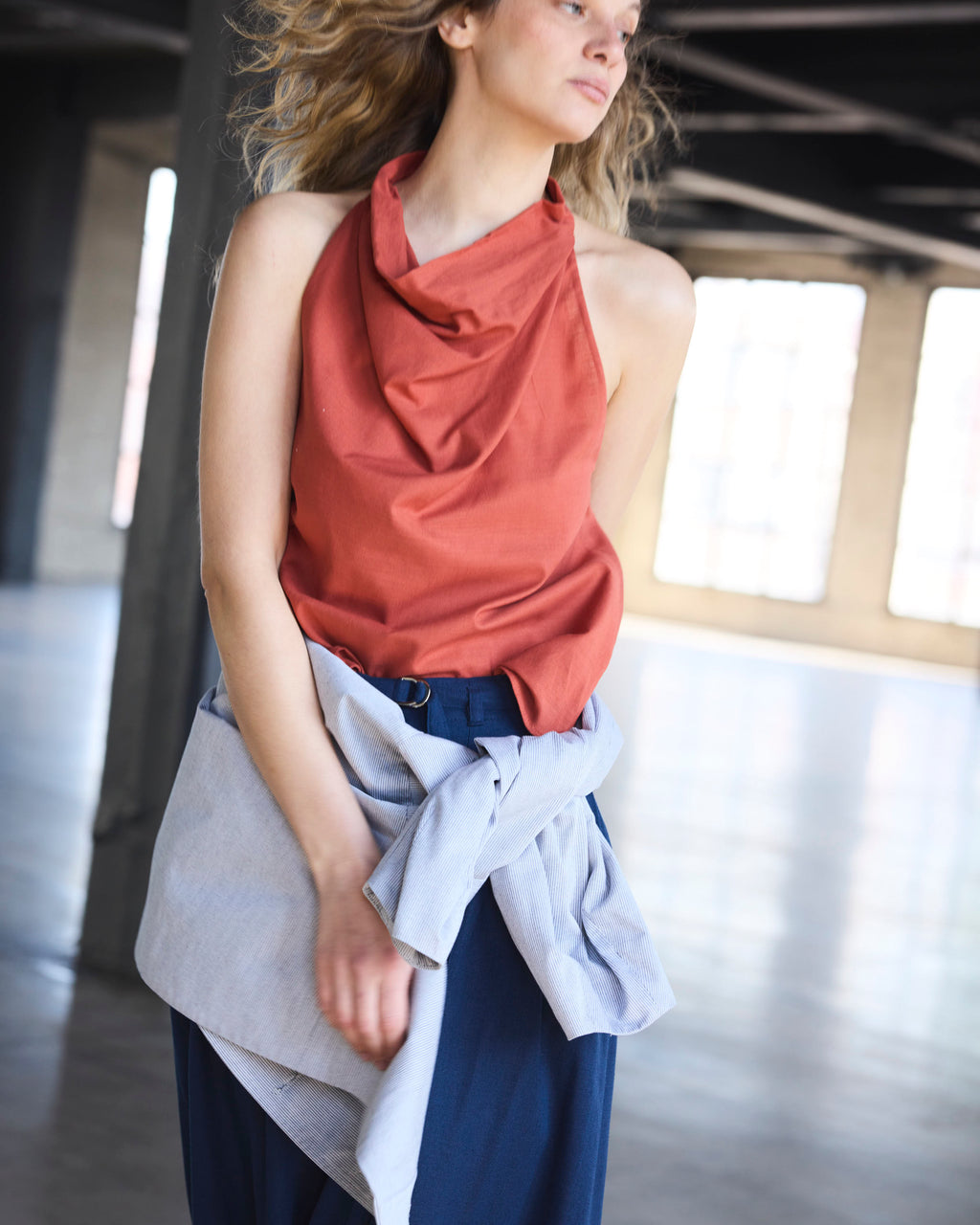 Top Courage 100% Algodón Terracota