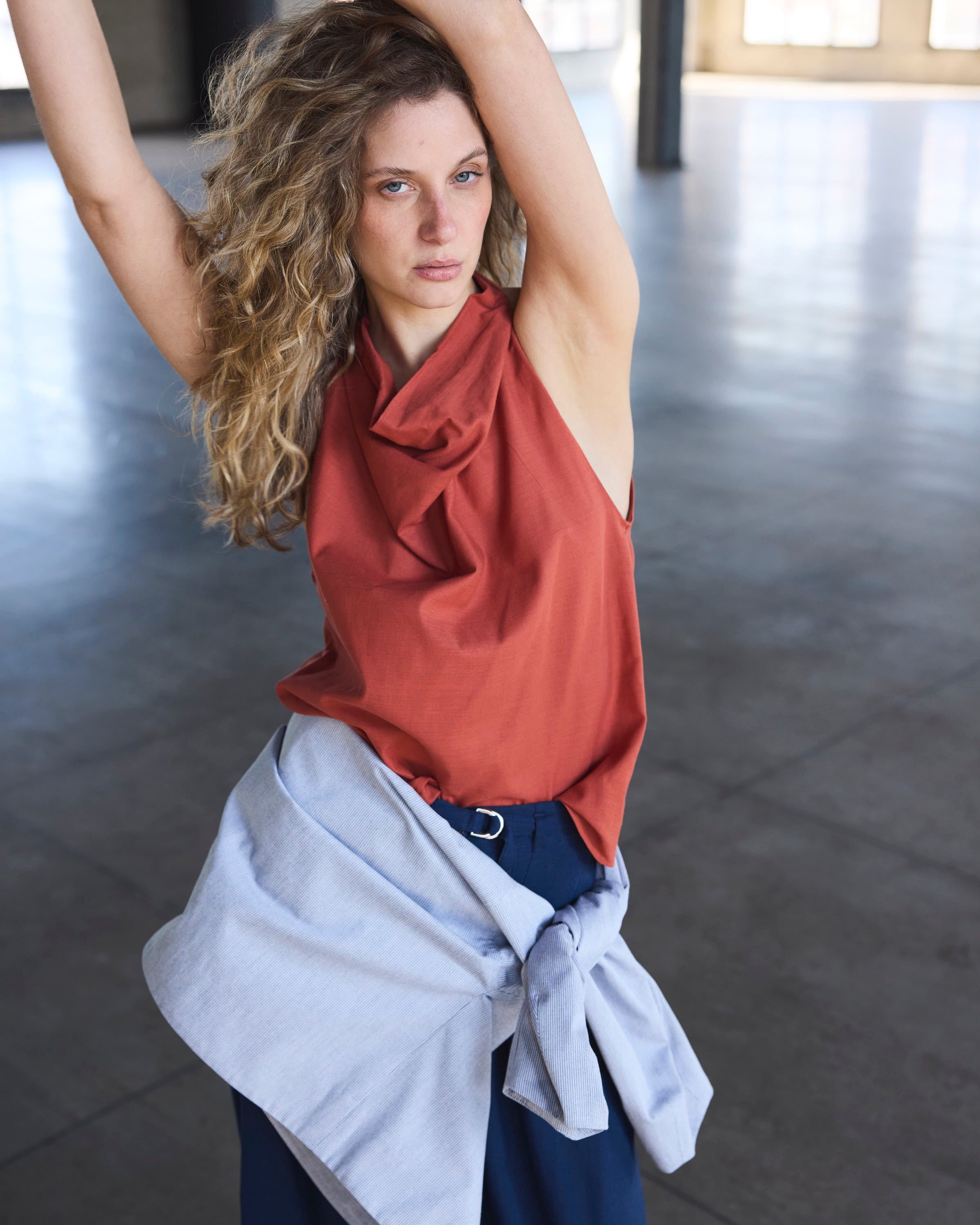 Top Courage 100% Algodón Terracota