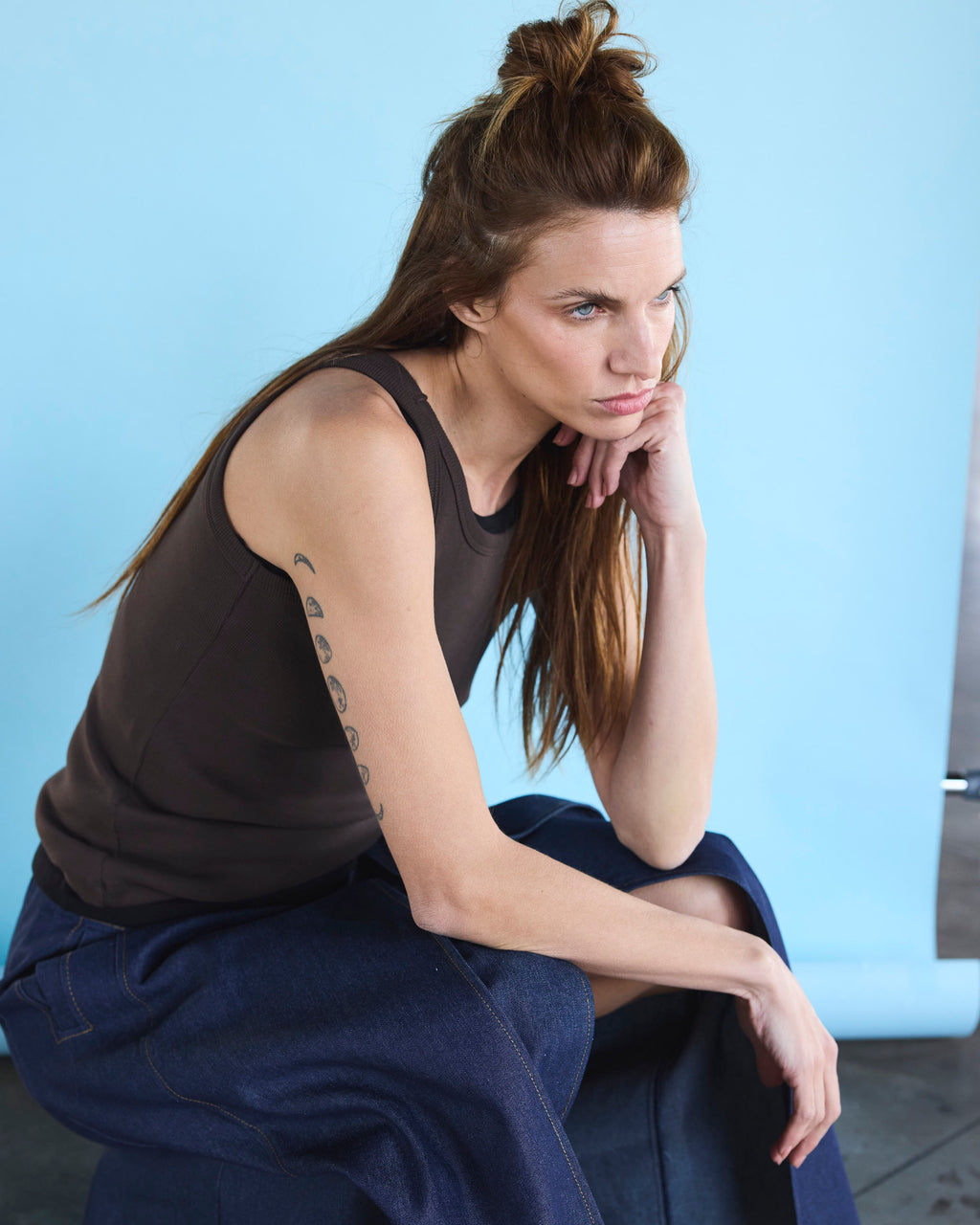 Polera Arkana Algodón Café