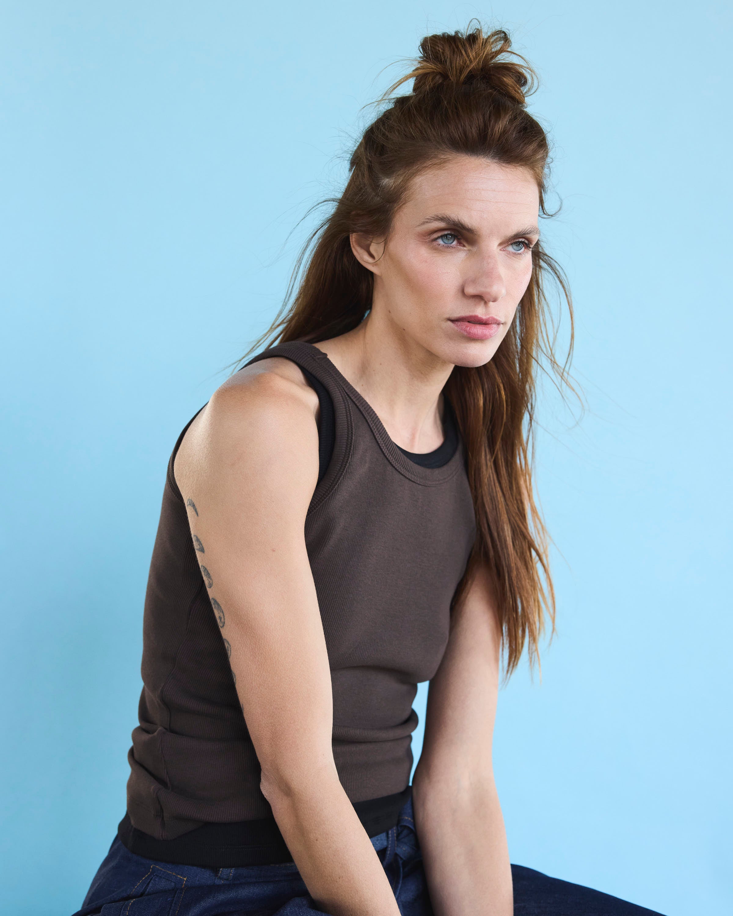 Polera Arkana Algodón Café