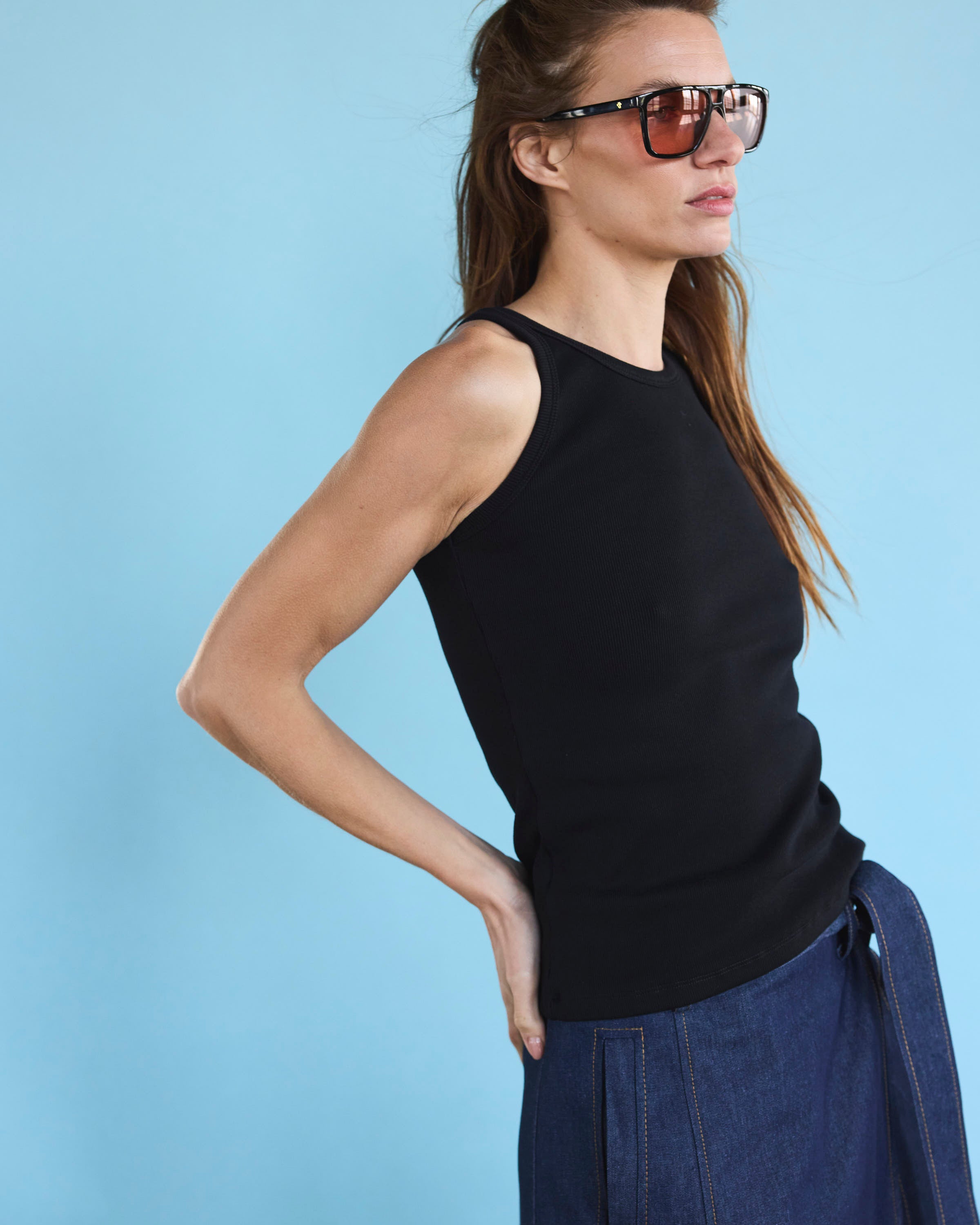 Polera Arkana Algodón Negro