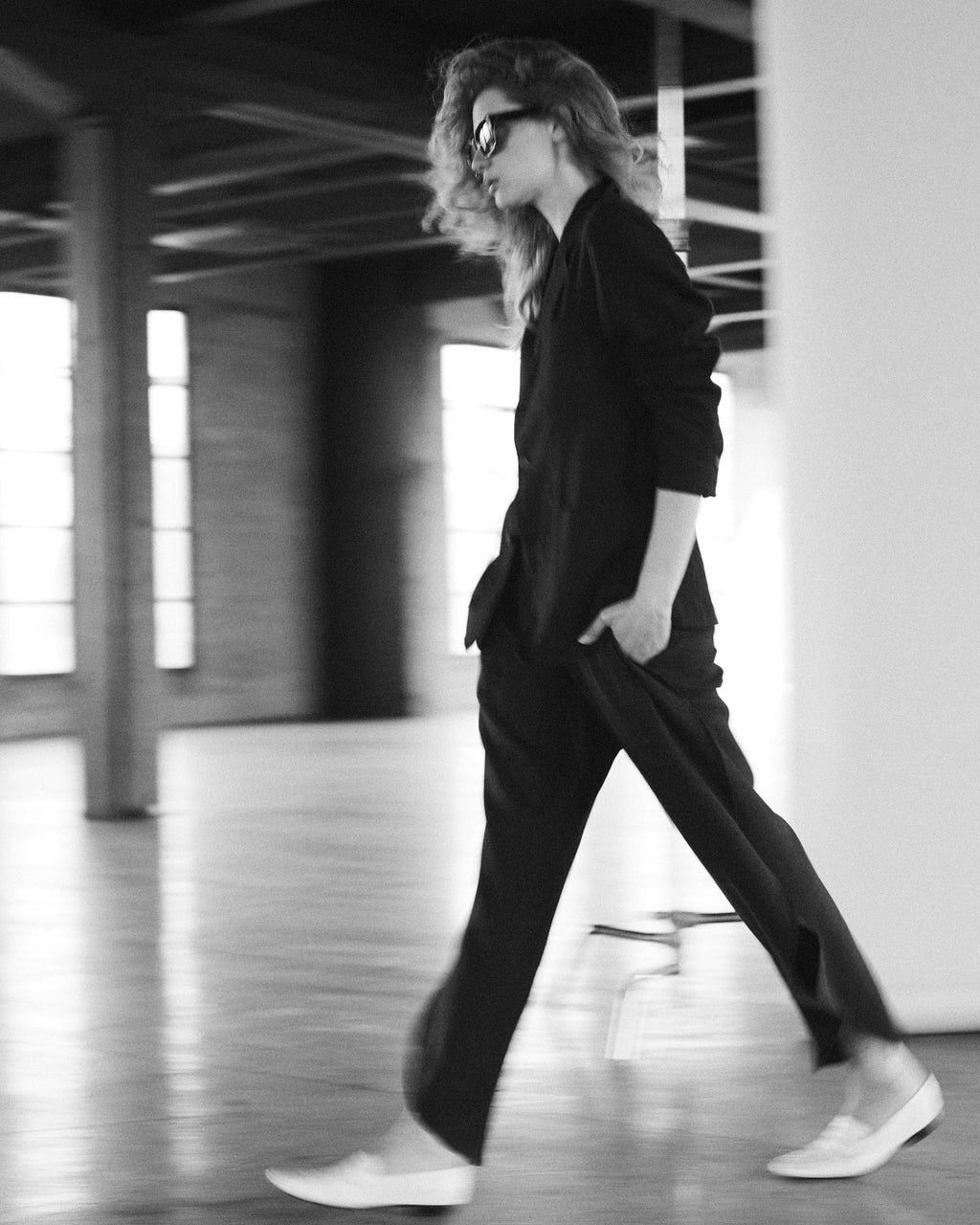 Blazer Sauvage Lino Negro