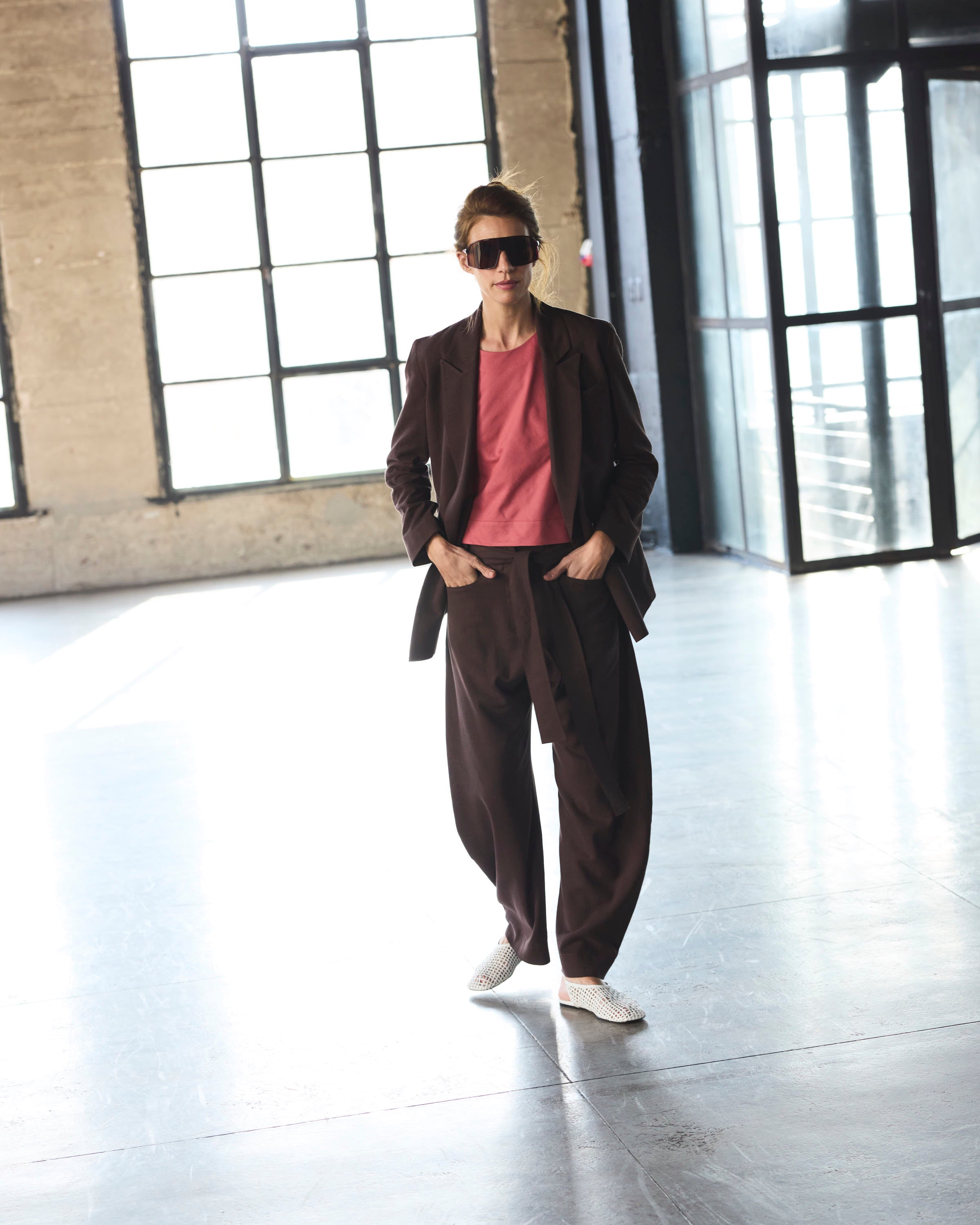 Pantalón Vivante Lino Café