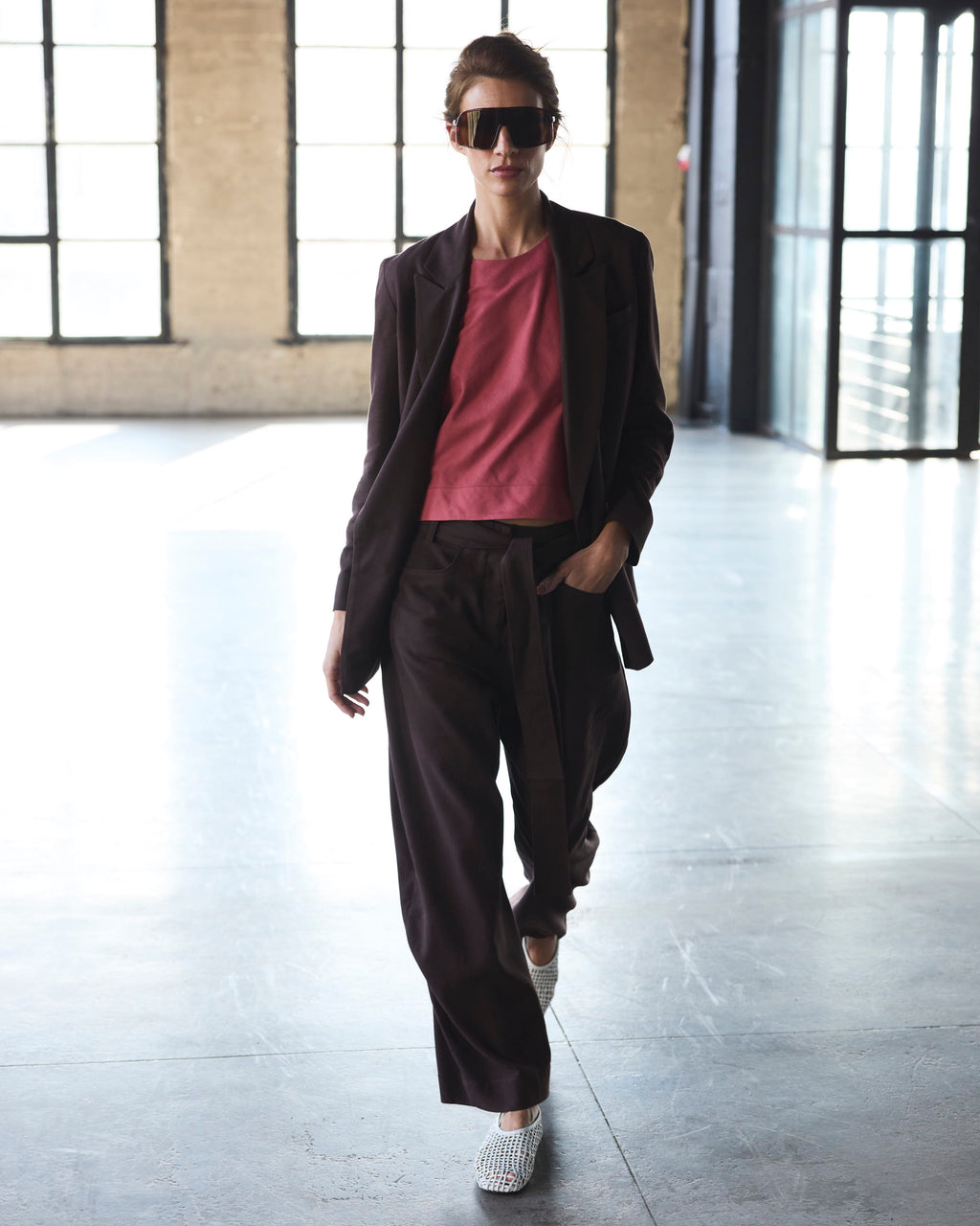 Pantalón Vivante Lino Café