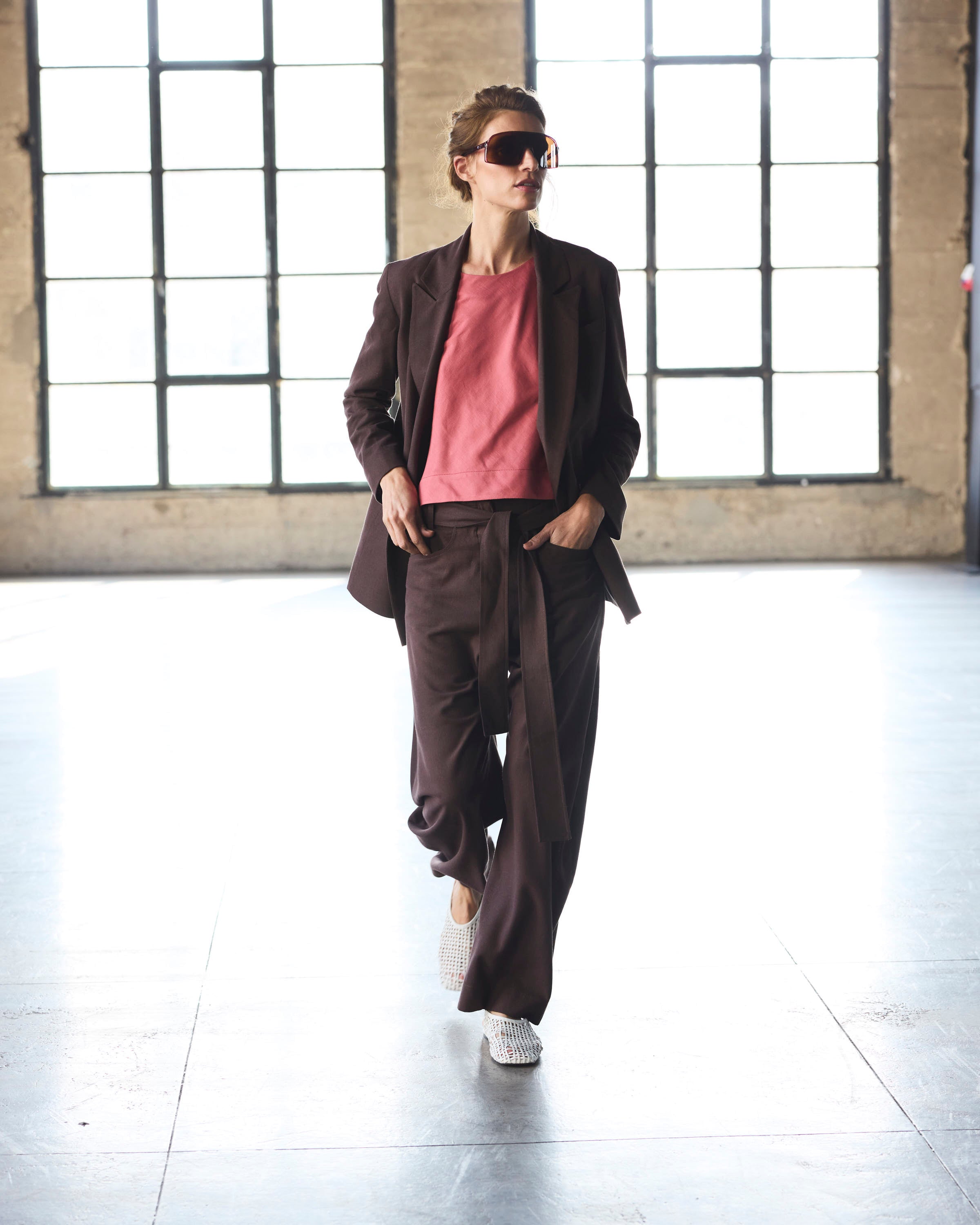 Pantalón Vivante Lino Café