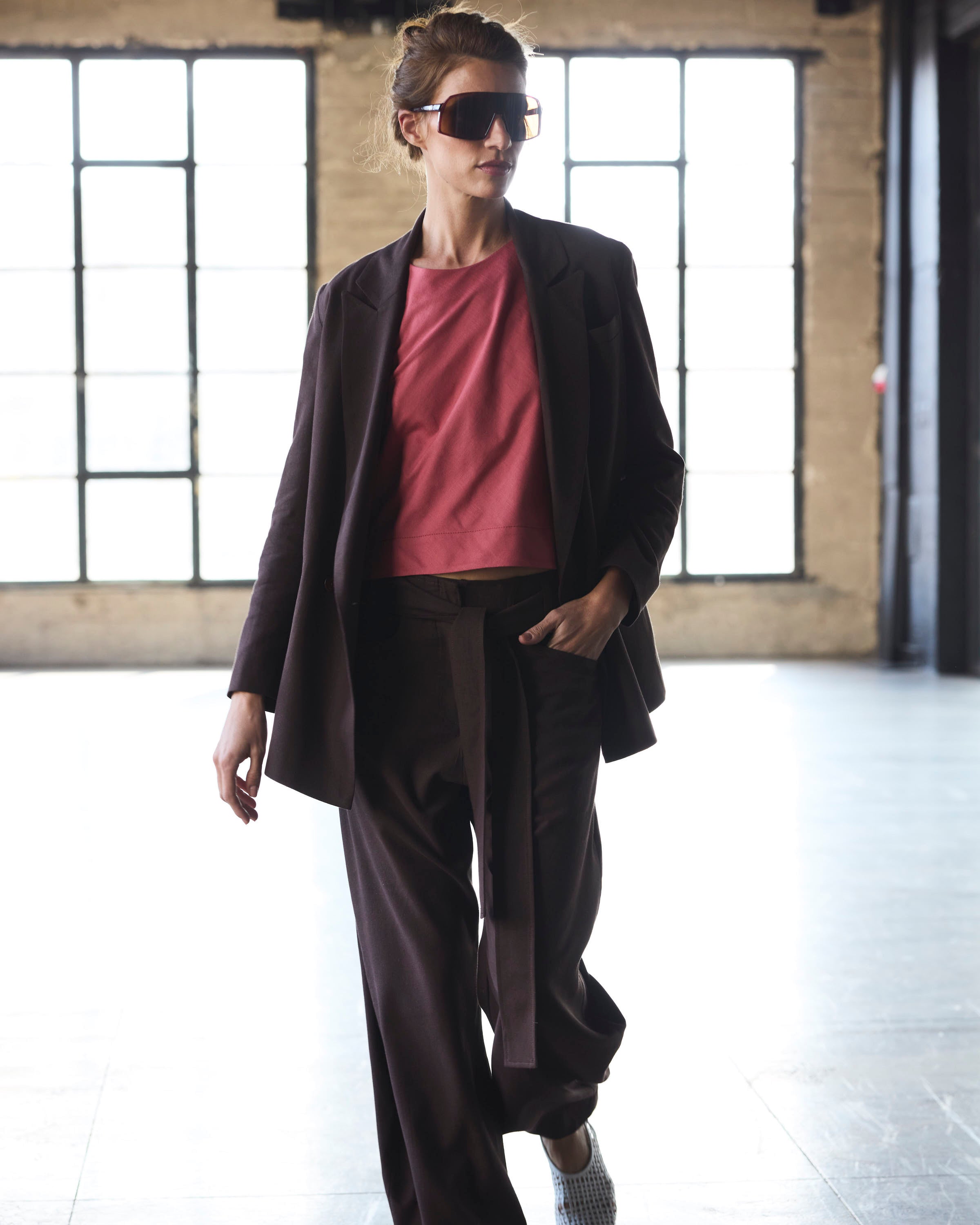 Pantalón Vivante Lino Café