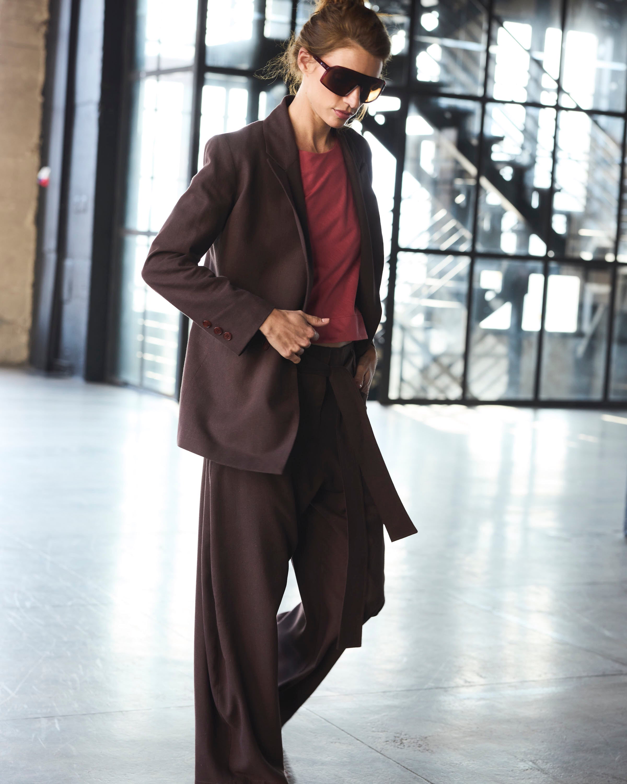 Pantalón Vivante Lino Café