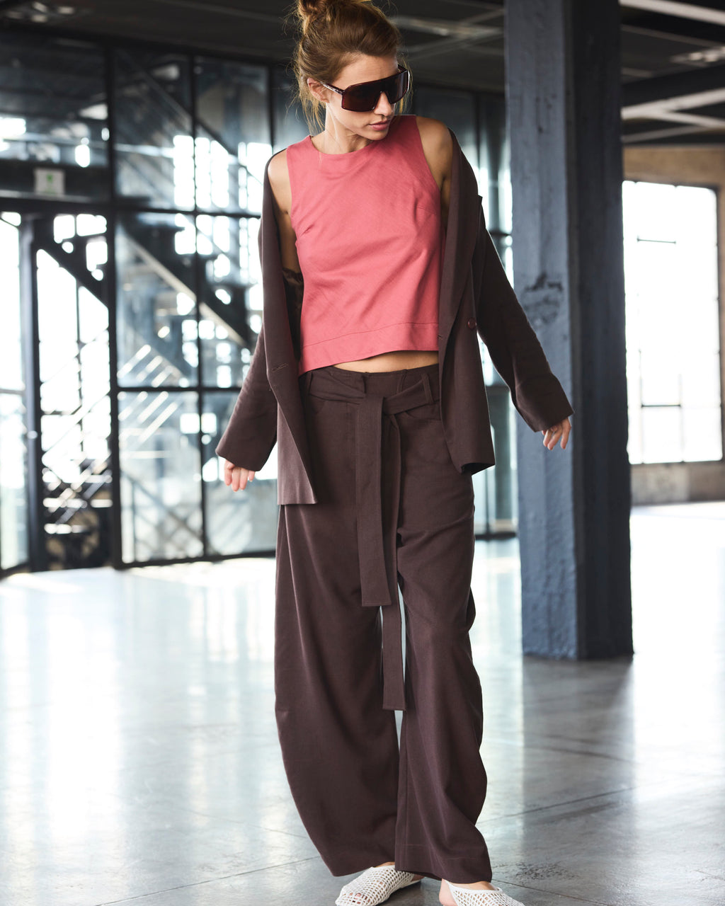 Top Meena Algodón Rosado