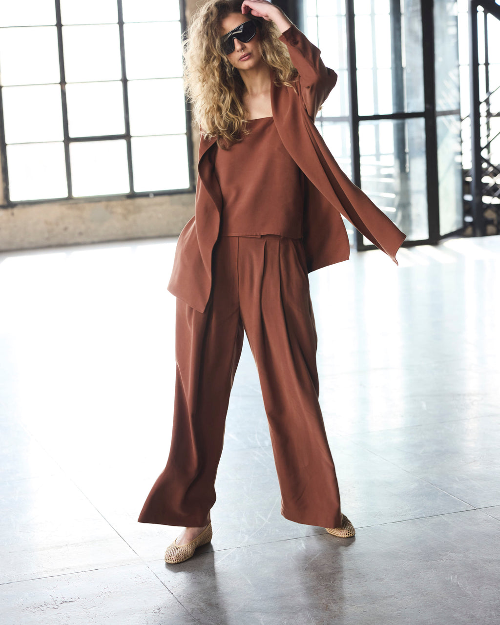 Pantalón Labille Cupro Moca