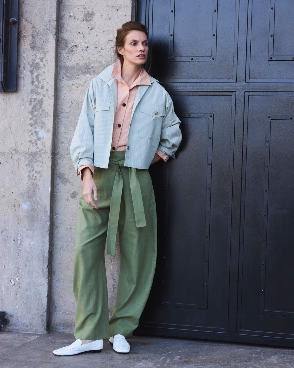 Pantalón Vivante Lino Verde Pasto