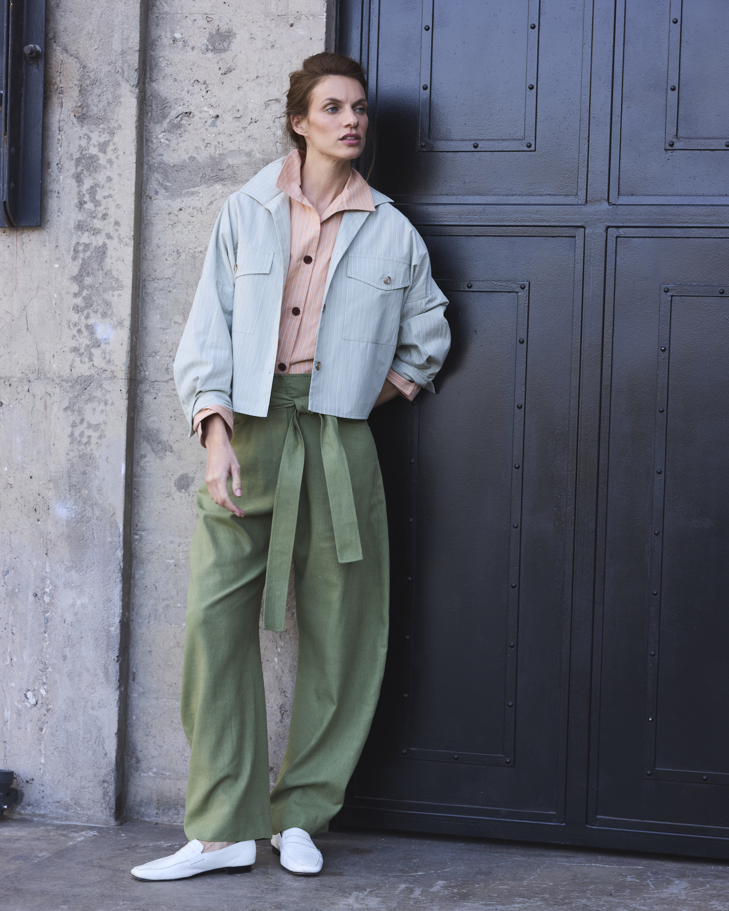 Pantalón Vivante Lino Verde Pasto