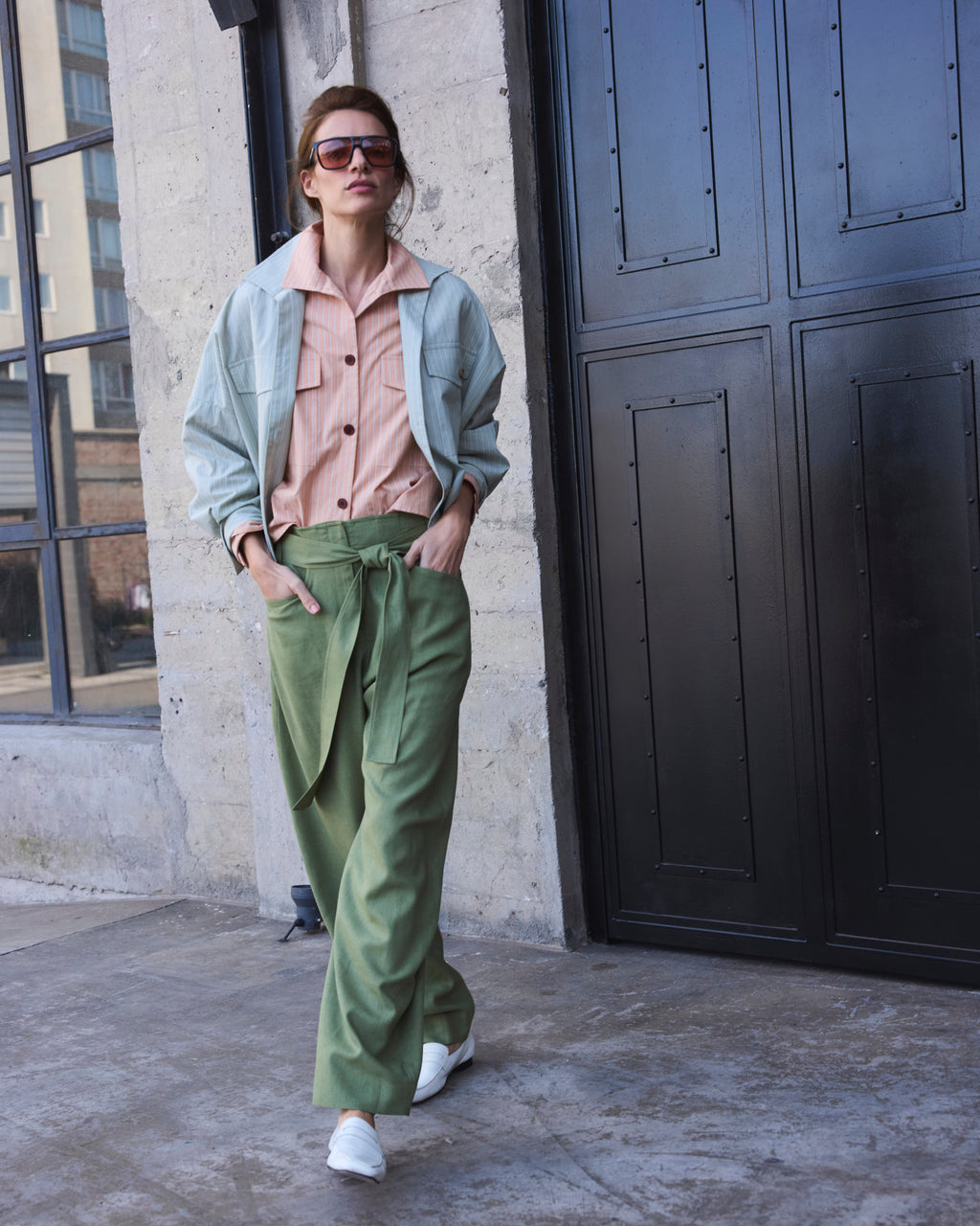 Pantalón Vivante Lino Verde Pasto