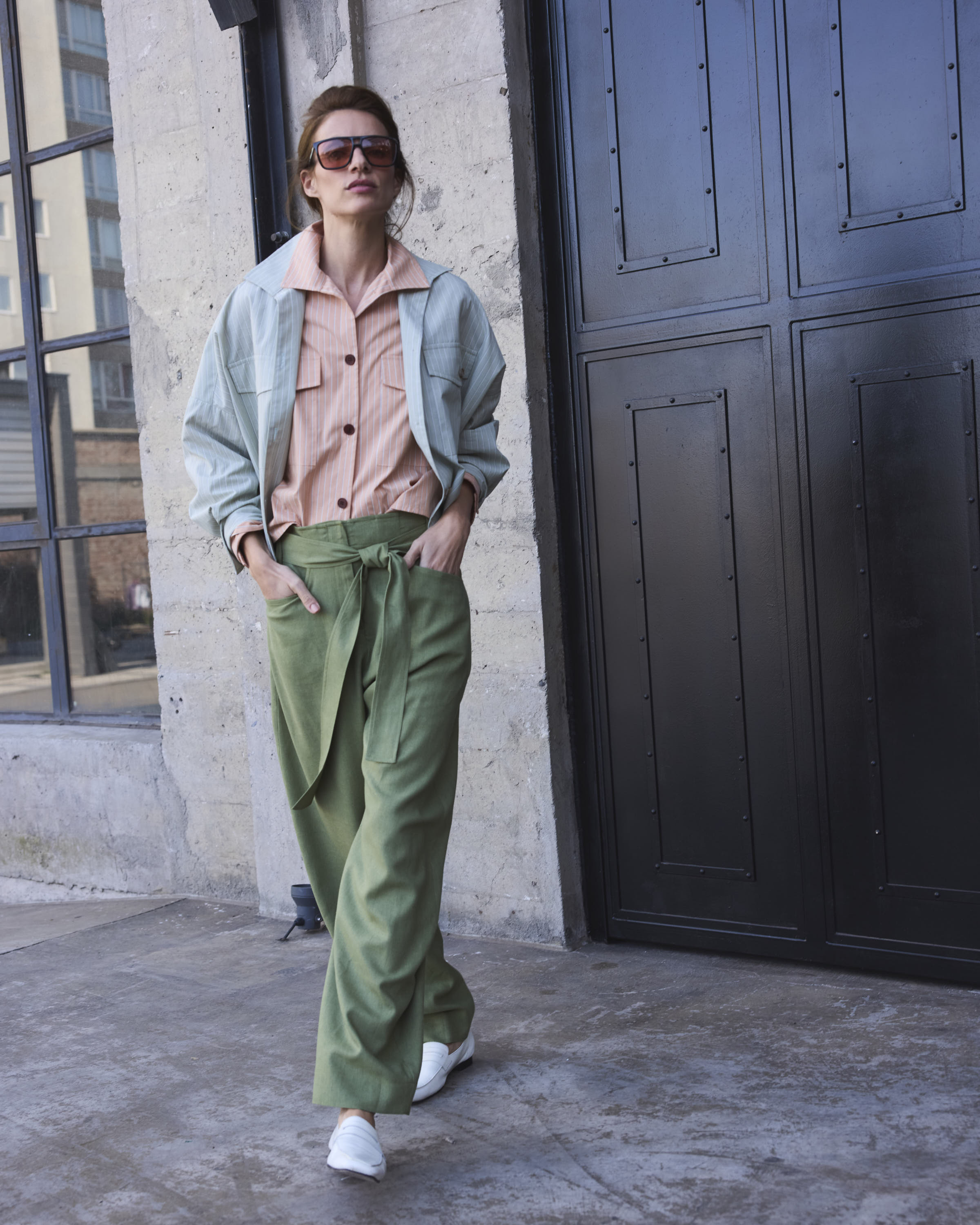 Pantalón Vivante Lino Verde Pasto