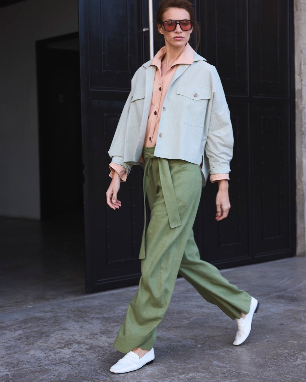 Pantalón Vivante Lino Verde Pasto