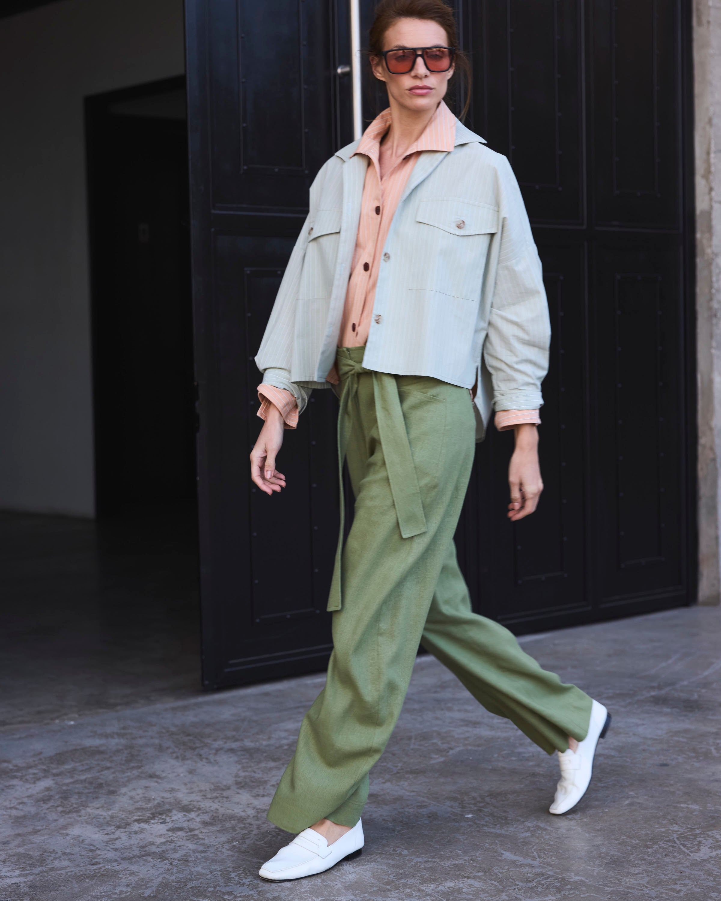 Pantalón Vivante Lino Verde Pasto