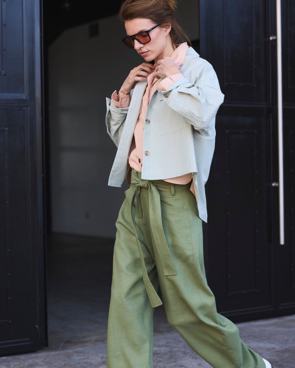 Pantalón Vivante Lino Verde Pasto