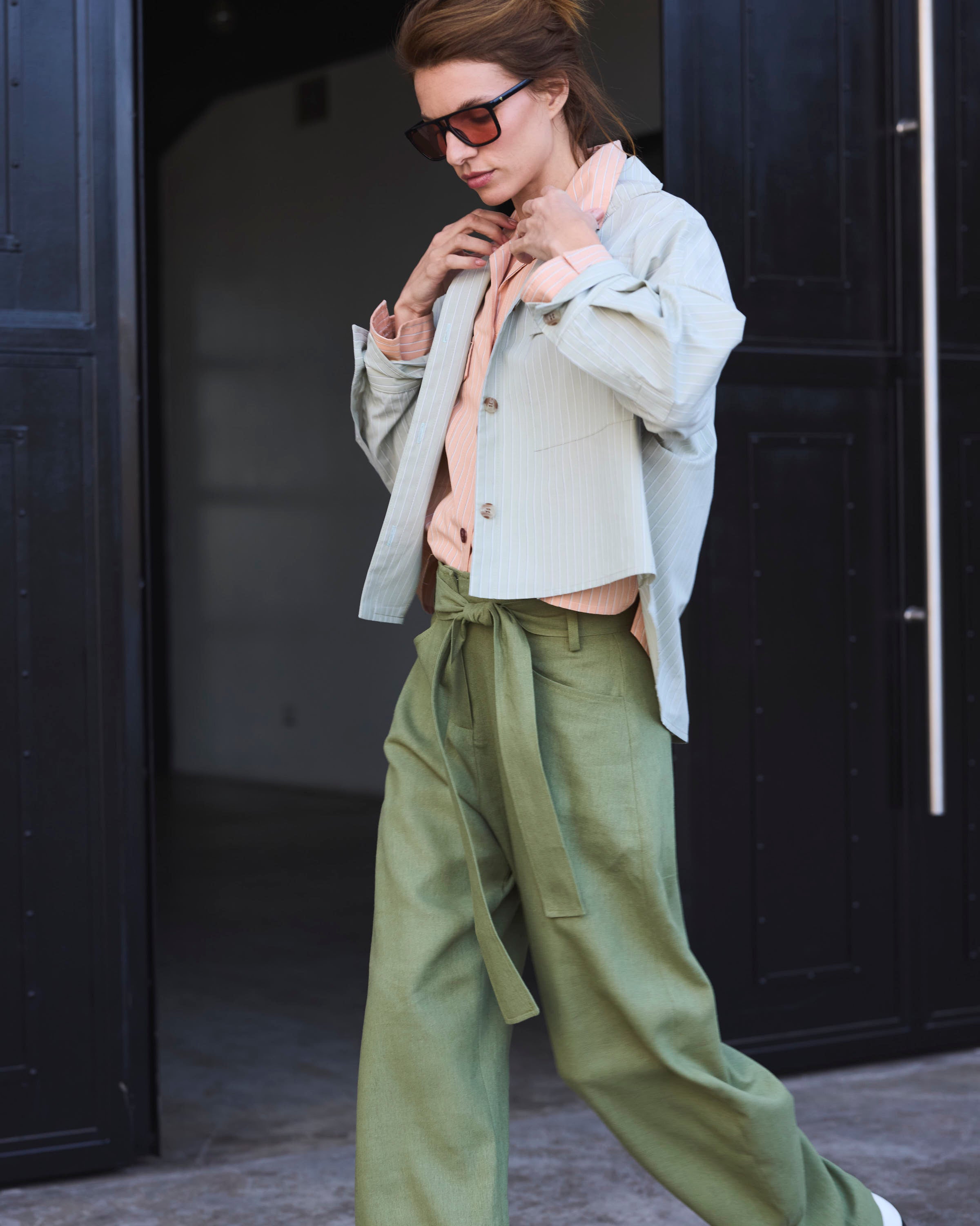 Pantalón Vivante Lino Verde Pasto