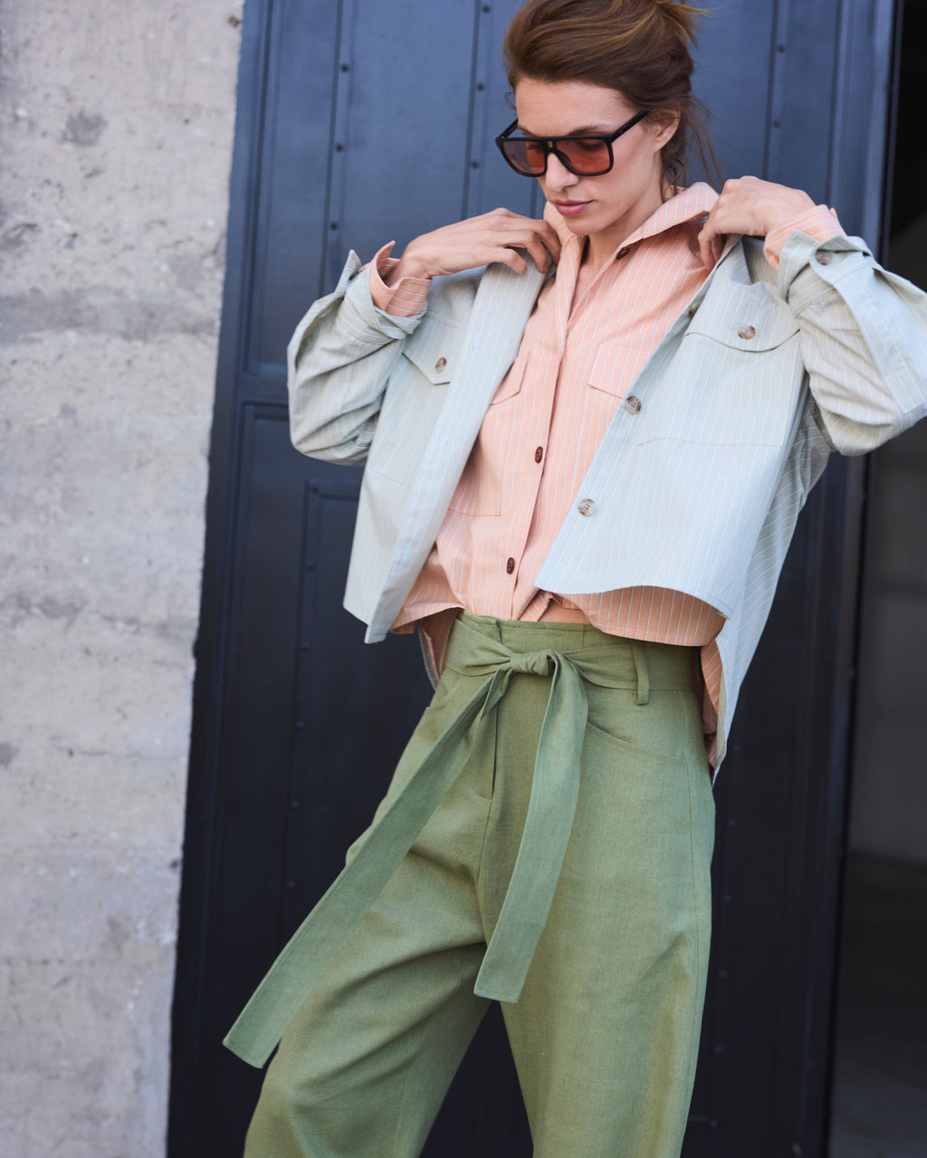 Pantalón Vivante Lino Verde Pasto